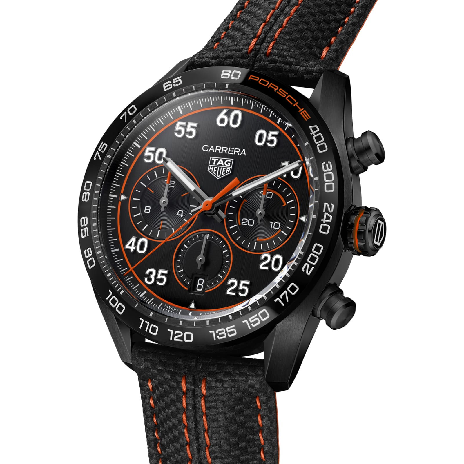 TAG Heuer Replica Watch Carrera Chronograph X Porsche Orange Racing Automatic 44 mm Steel & Ceramic(1:1 replica) - Elite Watch Atelier