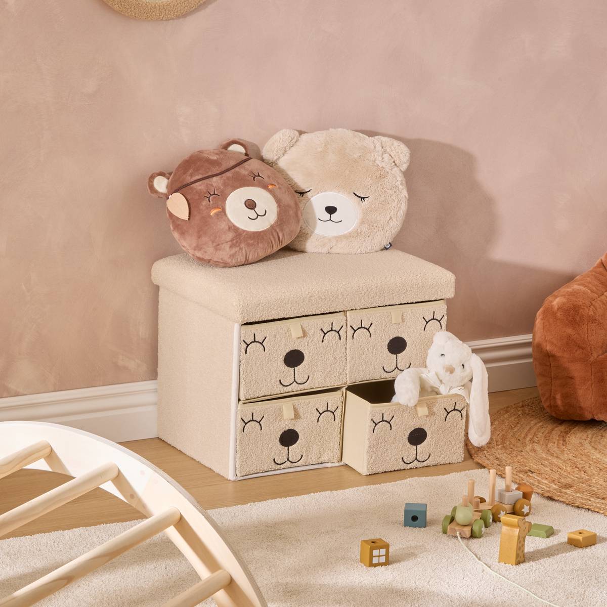 Children's pouf "Ezzio" Beige