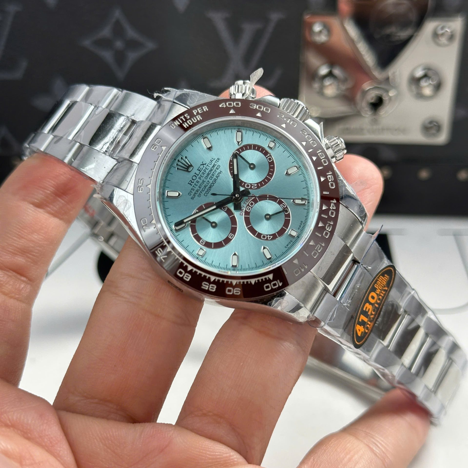 Rolex Daytona Ice Blue 116506 Best Replica Watches Refined Weight 180 Grams QF Factory 40mm - Top club