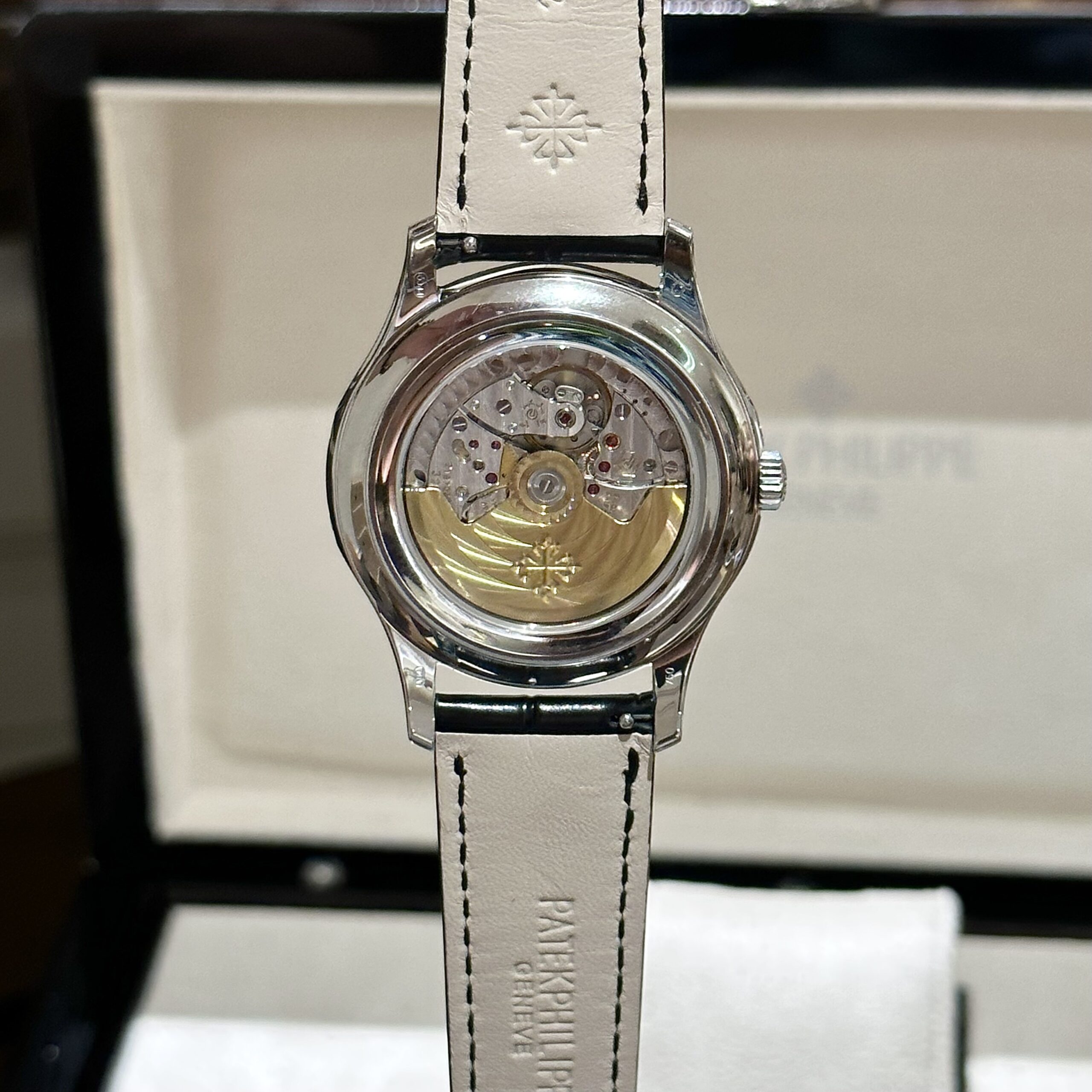 Patek Philippe Complications 5205G Blue Dial Leather Strap Replica 11 Watch 40mm - Top club