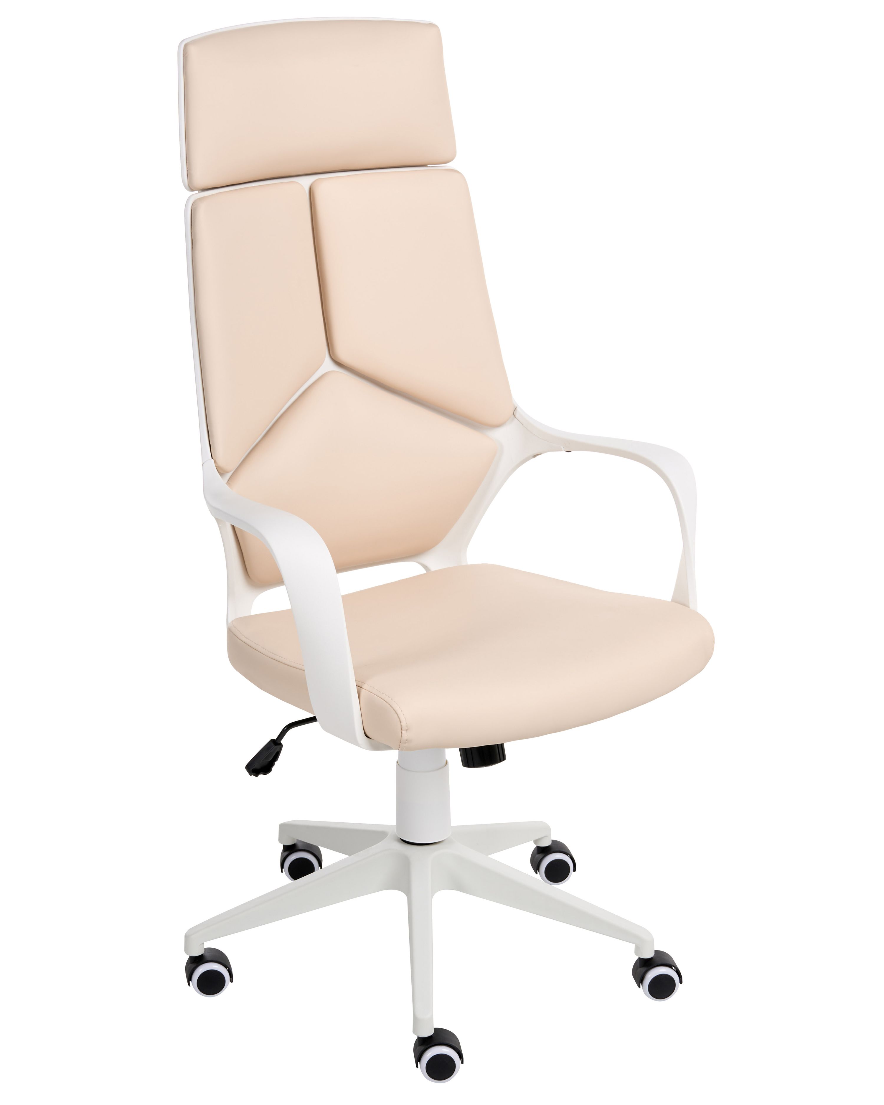 Office Chair DELIGHT II Faux Leather Light Beige