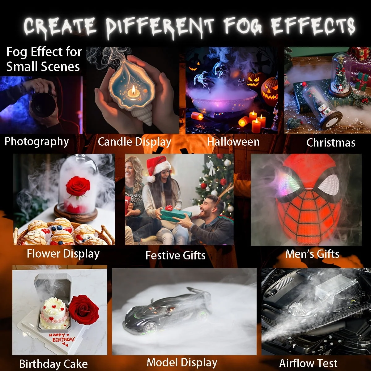 Portable Mini Smoke Machine Handheld fog Machine for Photography Cosplay Smoke Making Machine Outdoor Events, Parties - Image 4 Portable Mini Smoke Machine Handheld fog Machine for Photography Cosplay Smoke Making Machine Outdoor Events, Parties - Image 4