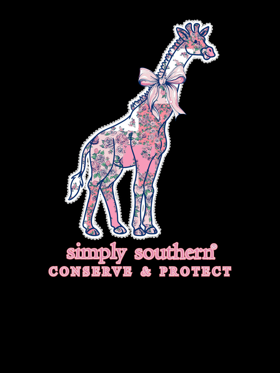 LS-TRACKGF1-FLR-BLK - Simply Southern Outlet