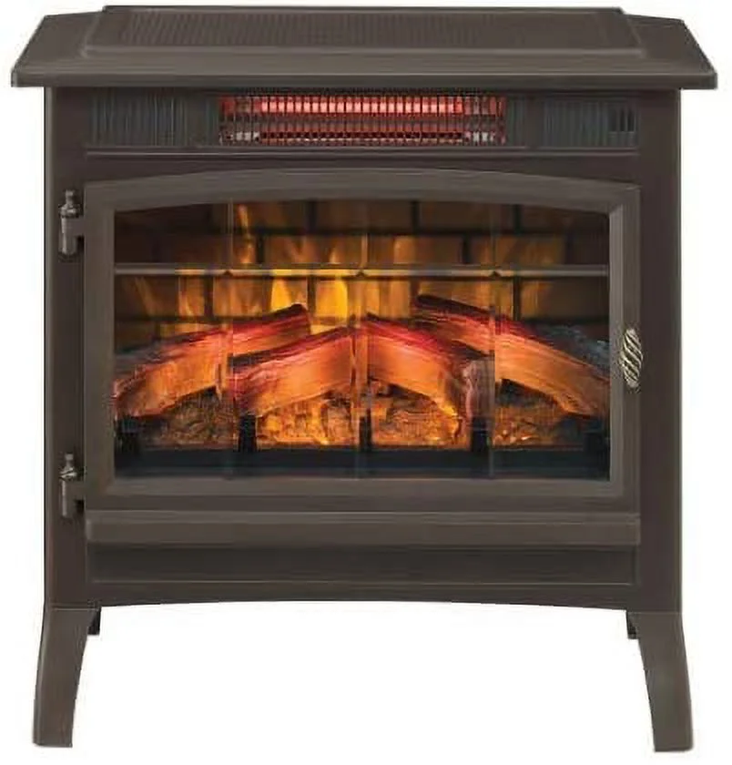 Duraflame 3D Black Infrared Electric Fireplace Stove with Remote Control - DFI-5010-01 - Image 28
