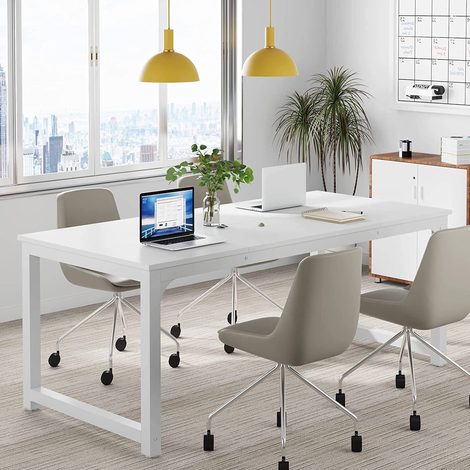 Large Simple Computer Desk Office Computer Table Writing Table for Home Office 63