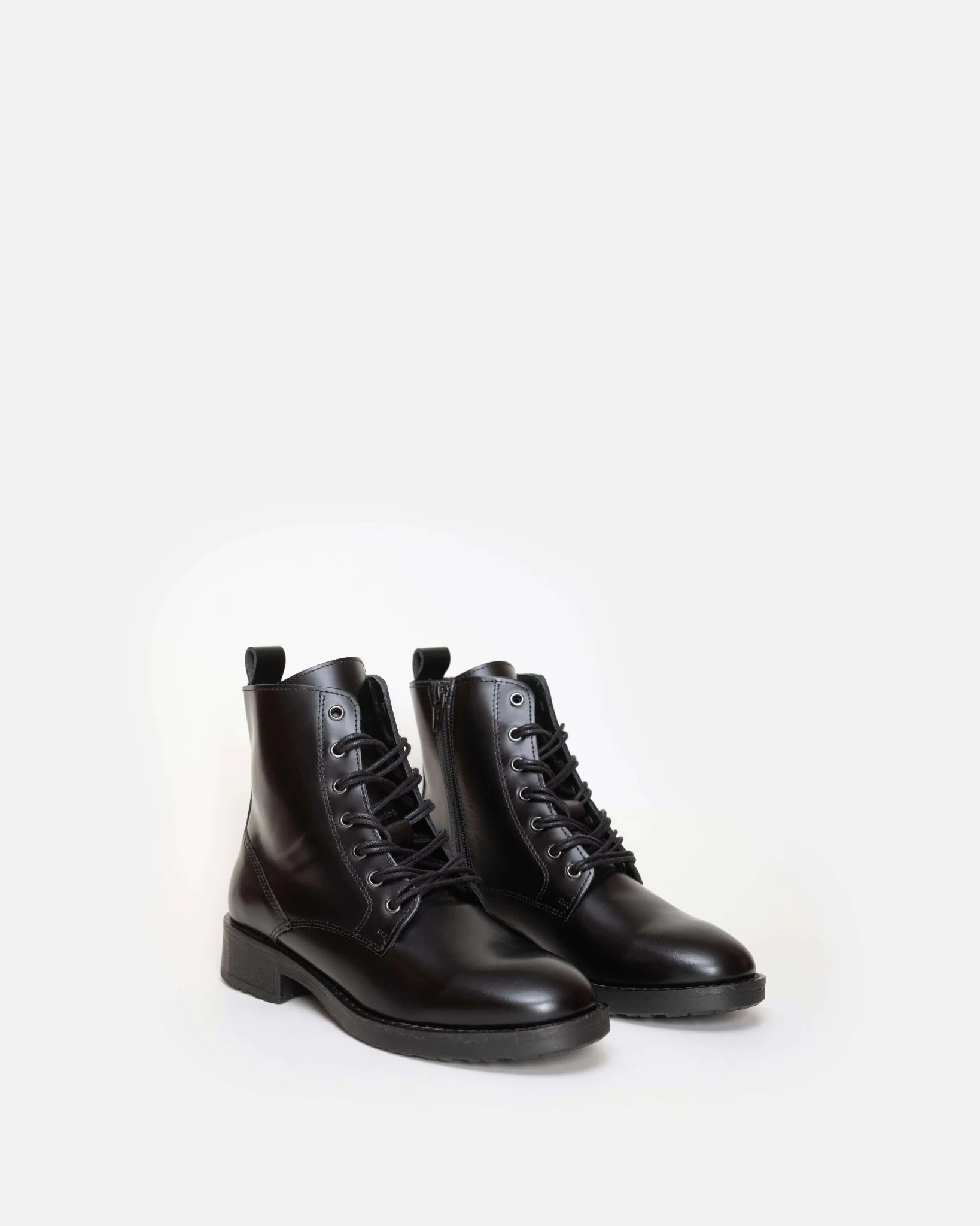 BOTTINES PORTLAND/POL - En cuir noir