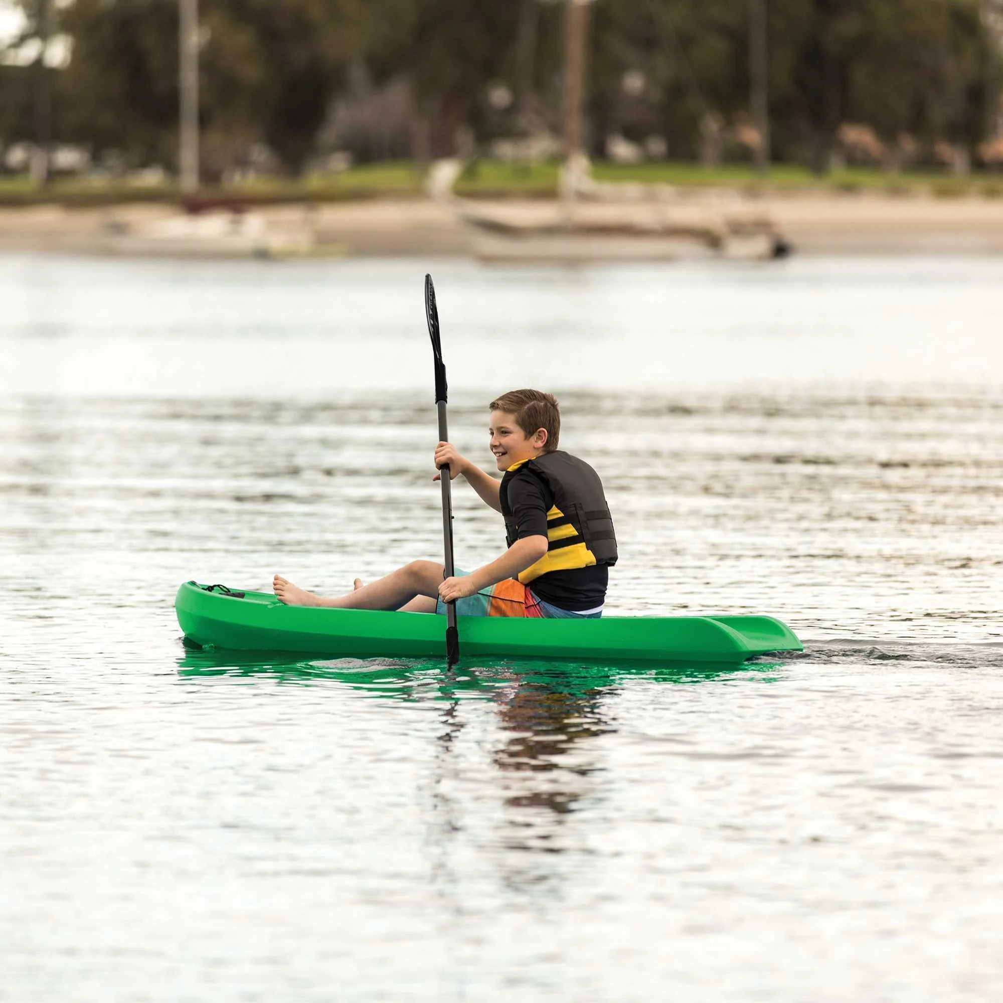 Lifetime Recruit 6.5 ft Youth Sit-on-Top Kayak, Lime Green (90765) - Image 14