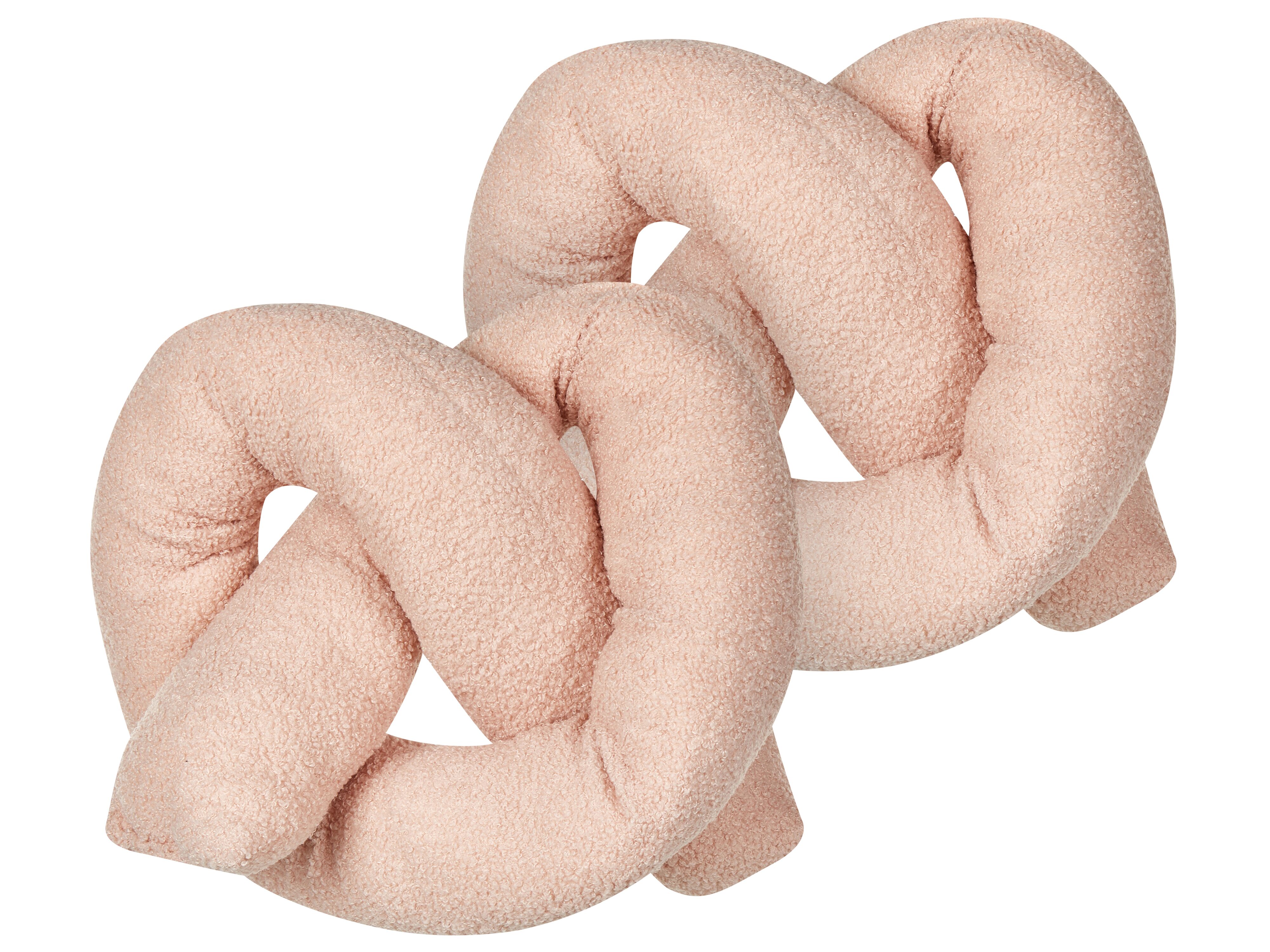 Set of 2 Decorative Cushions GLADIOLUS Boucle 172 x 14 cm Pink Solid
