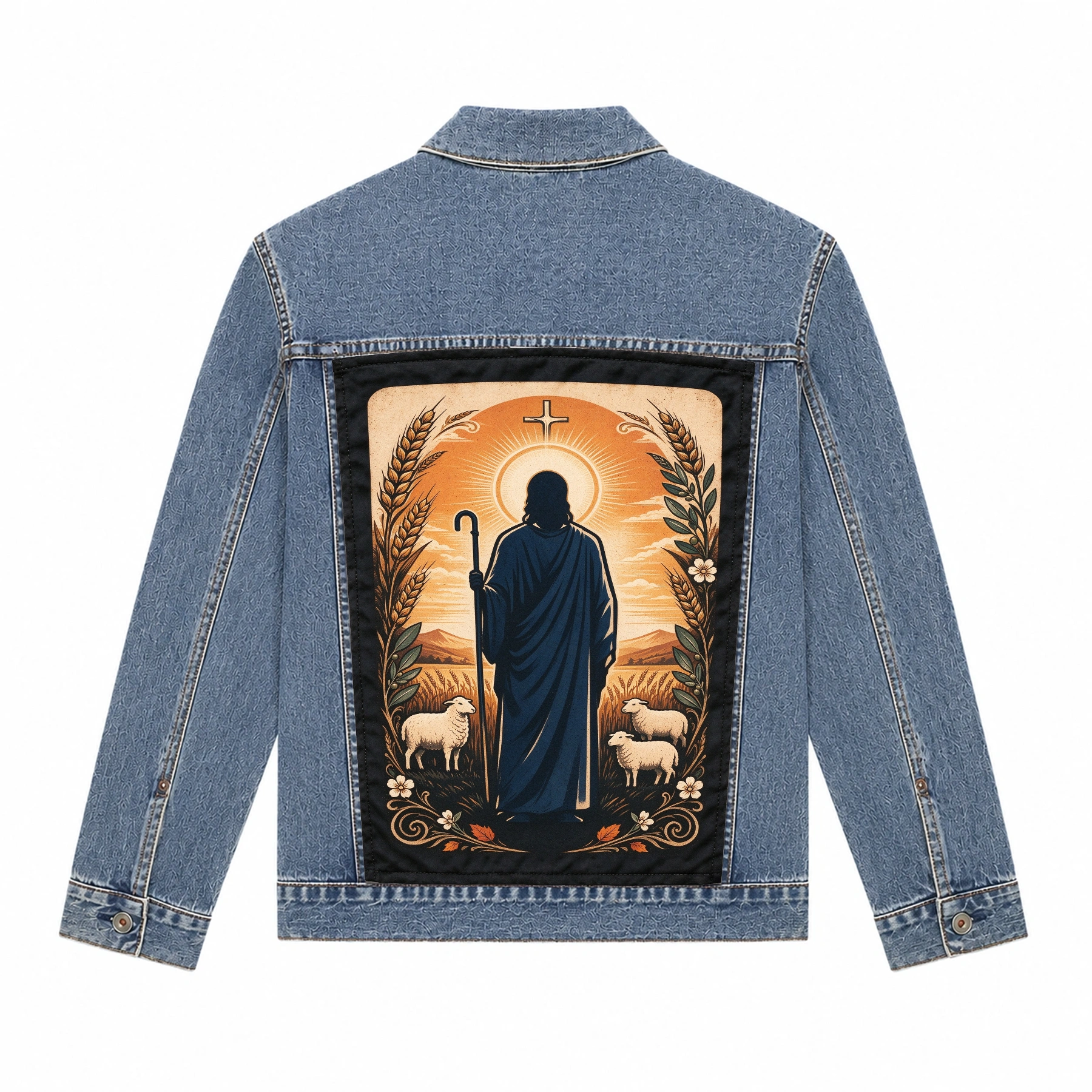 Unisex |Church Special Denim Jacket — Replaceable background