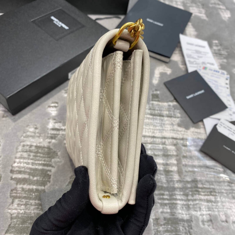 Replica Saint Laurent Becky Chain Wallet In Quilted Lambskin 5850311:1High-quality replica