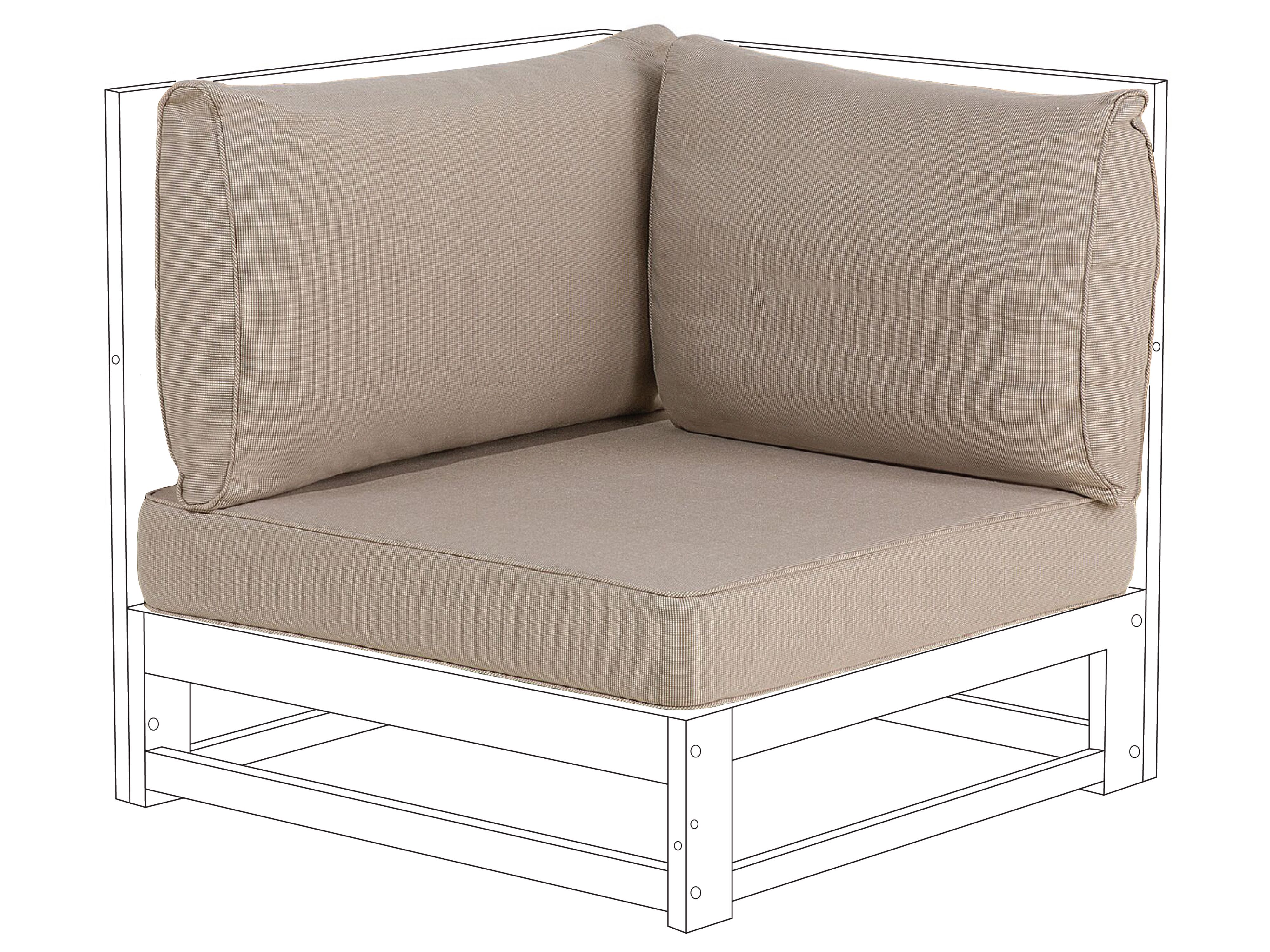 Outdoor Cushion Cover Set TIMOR Taupe