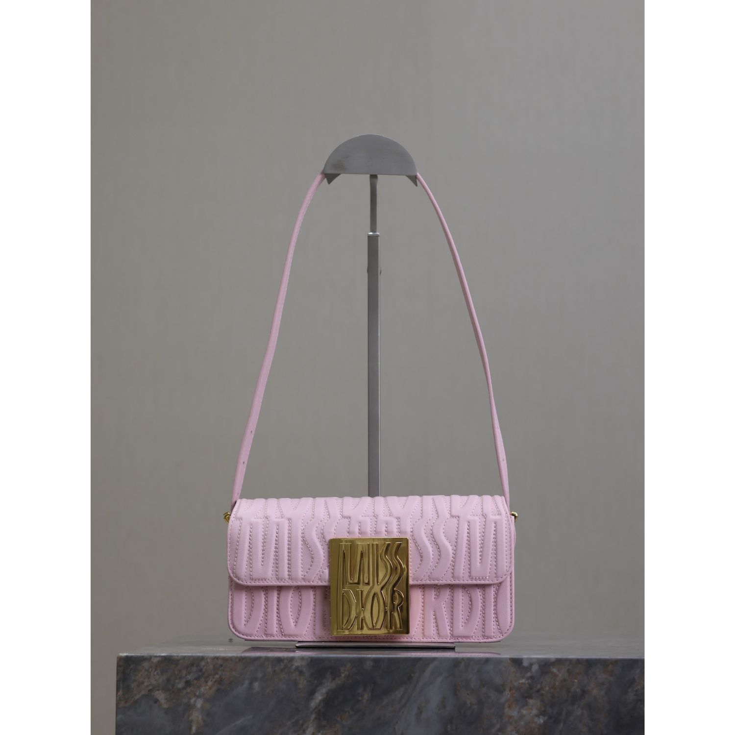 Miss Dior Flap Bag Pale Pink For Women 22cm/8.5in – M2610UBOS_M05N1:1High-quality replica