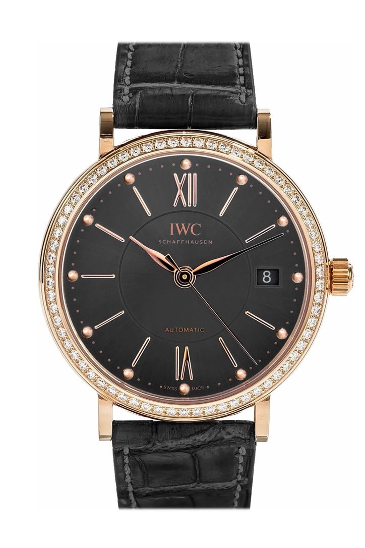 IWC Portofino Anthracite Dial Diamond Automatic 37mm Men's Watch IW458108(1:1 replica) - Top club