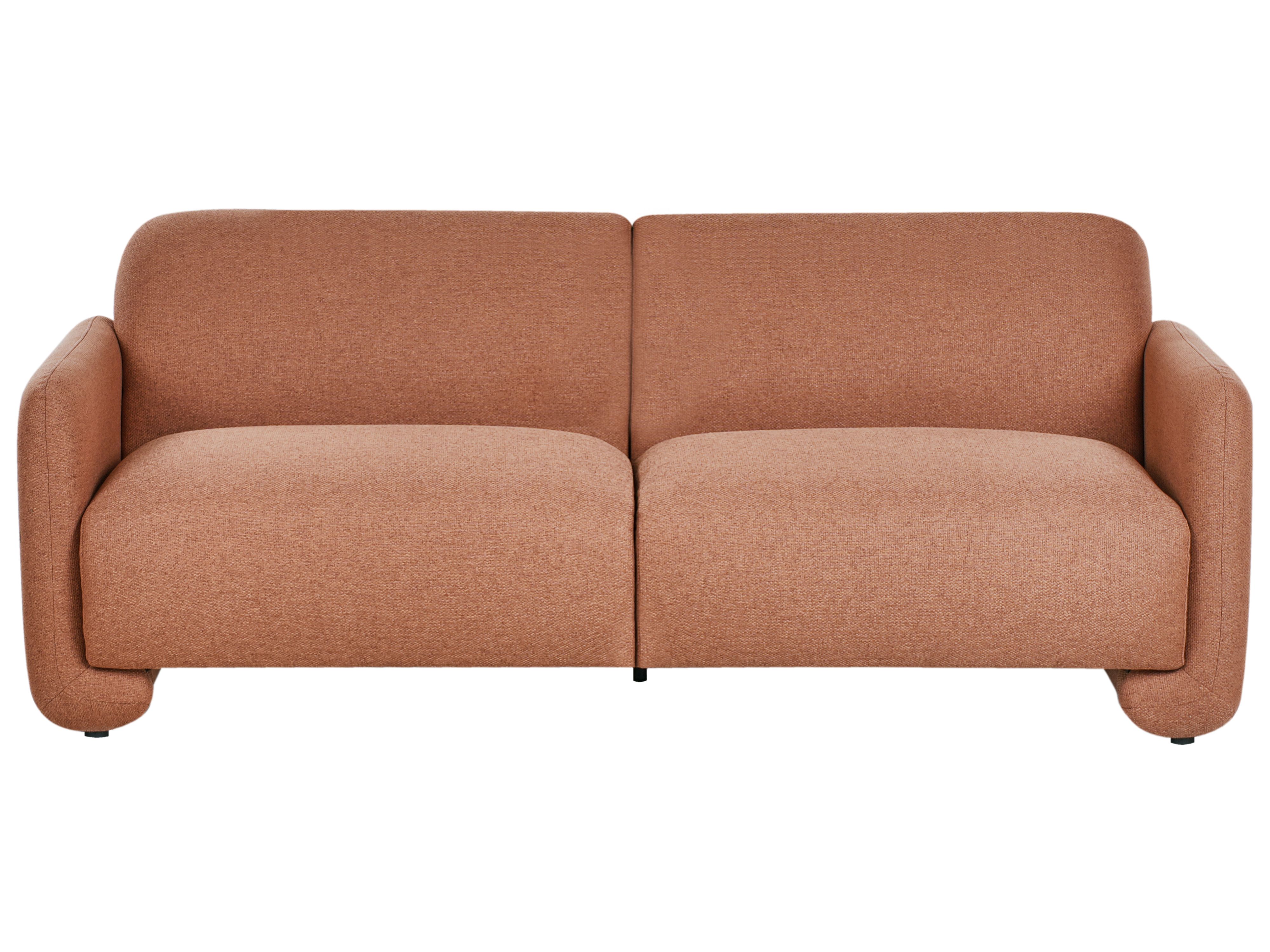 Sofa 3 Seater SALAND Fabric Golden Brown
