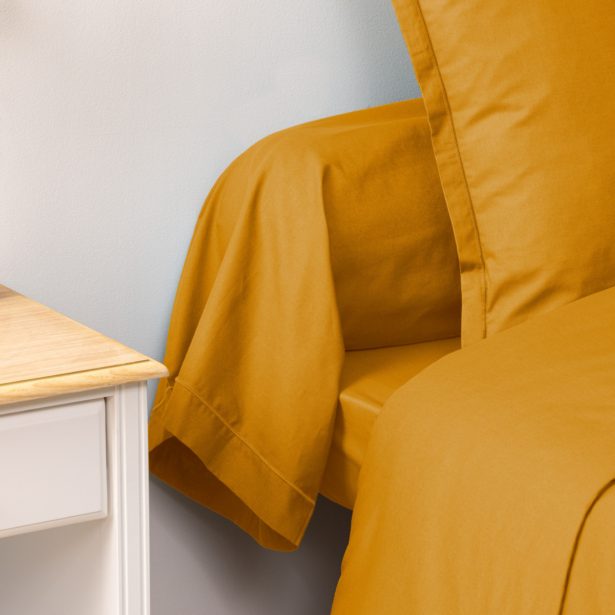 Bolster case Yellow ochre, 85x185 cm