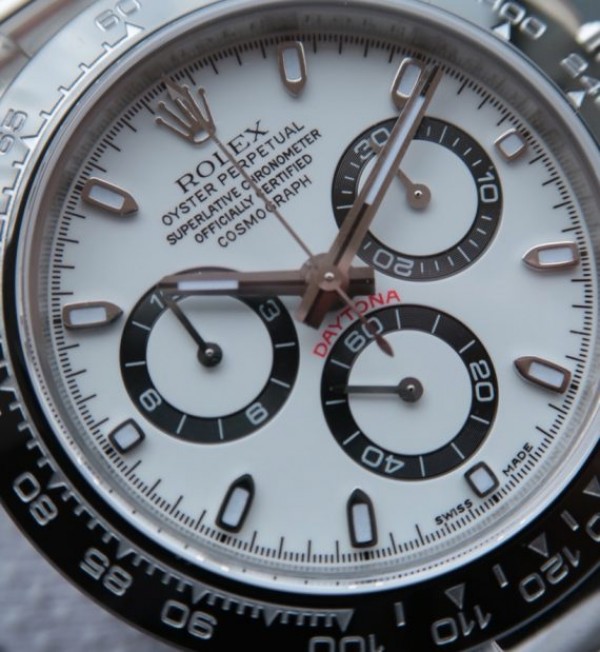 Replica Rolex Daytona 116500 LN Noob White Dial SS Bracelet A7750 - Elite Watch Atelier