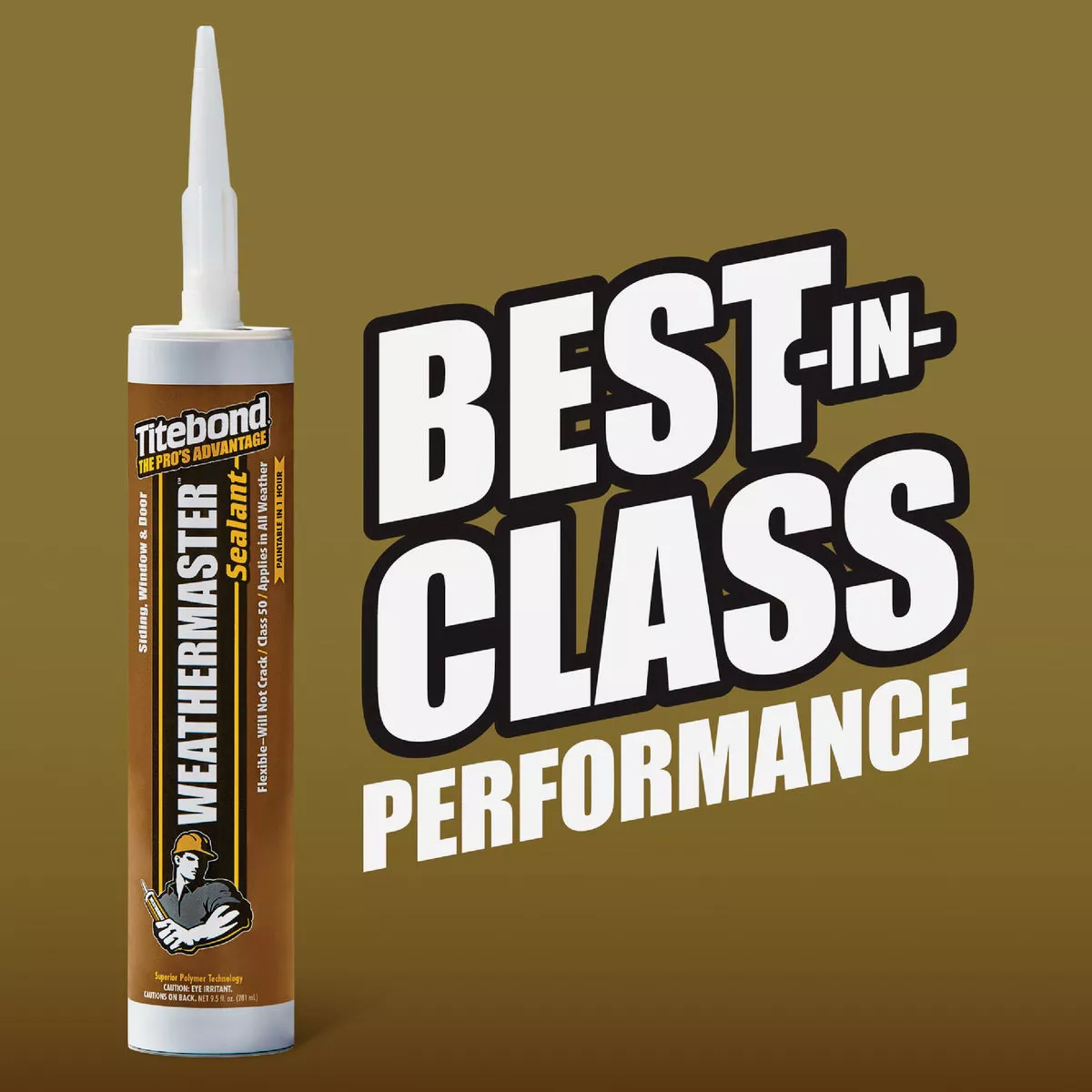 Titebond WeatherMaster 10 Oz. Polymer Sealant, 43991 Crystal Clear
