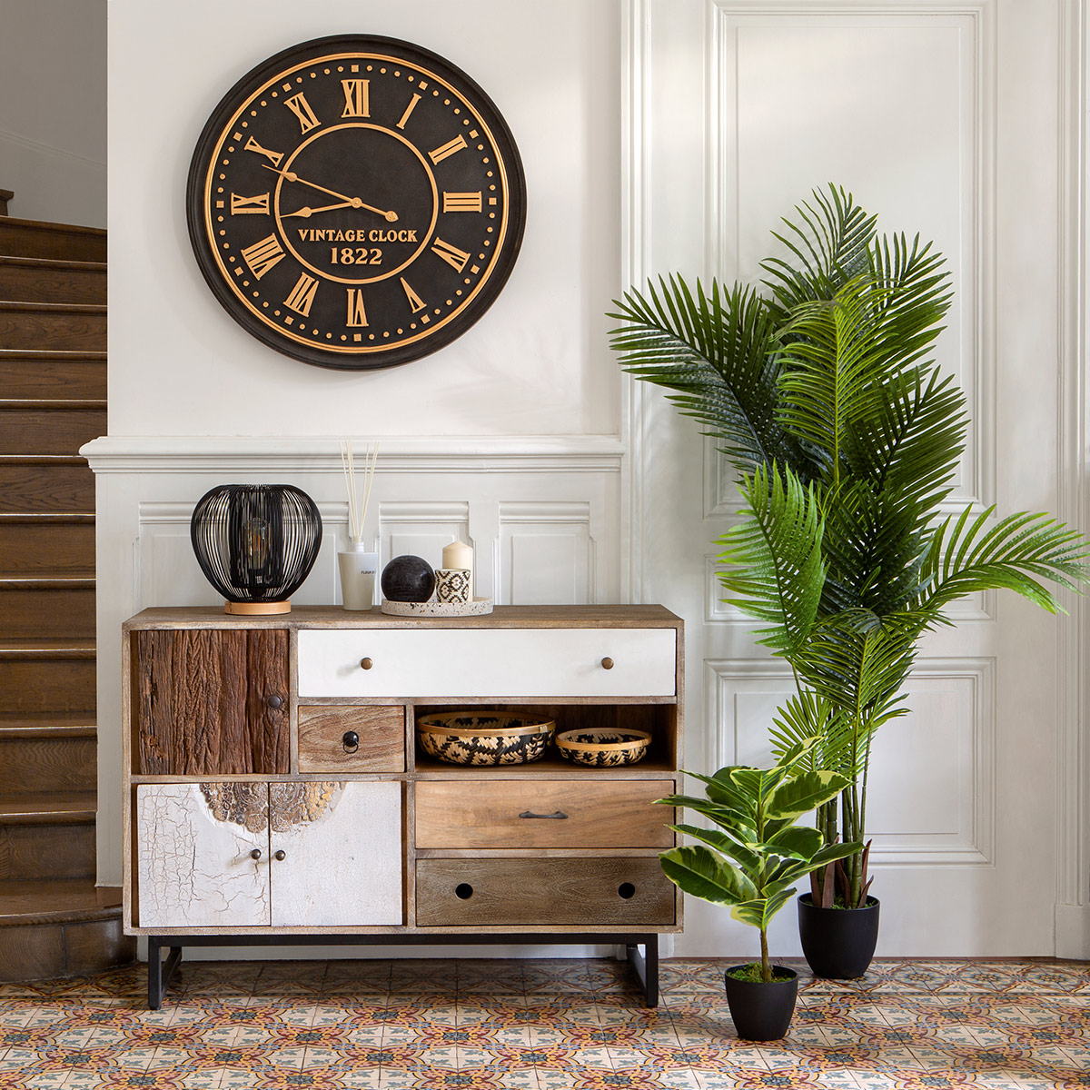 Artificial palm tree H.170 cm