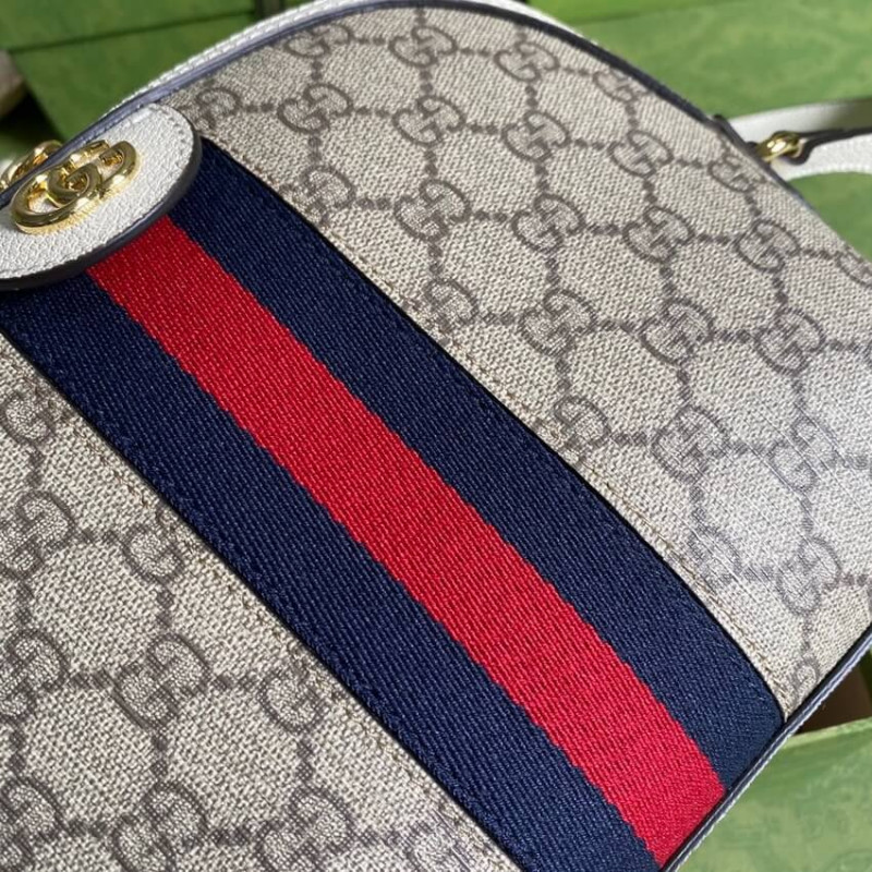 Replica Gucci Ophidia Gg Small Shoulder Bag In White Gg Canvas1:1High-quality replica