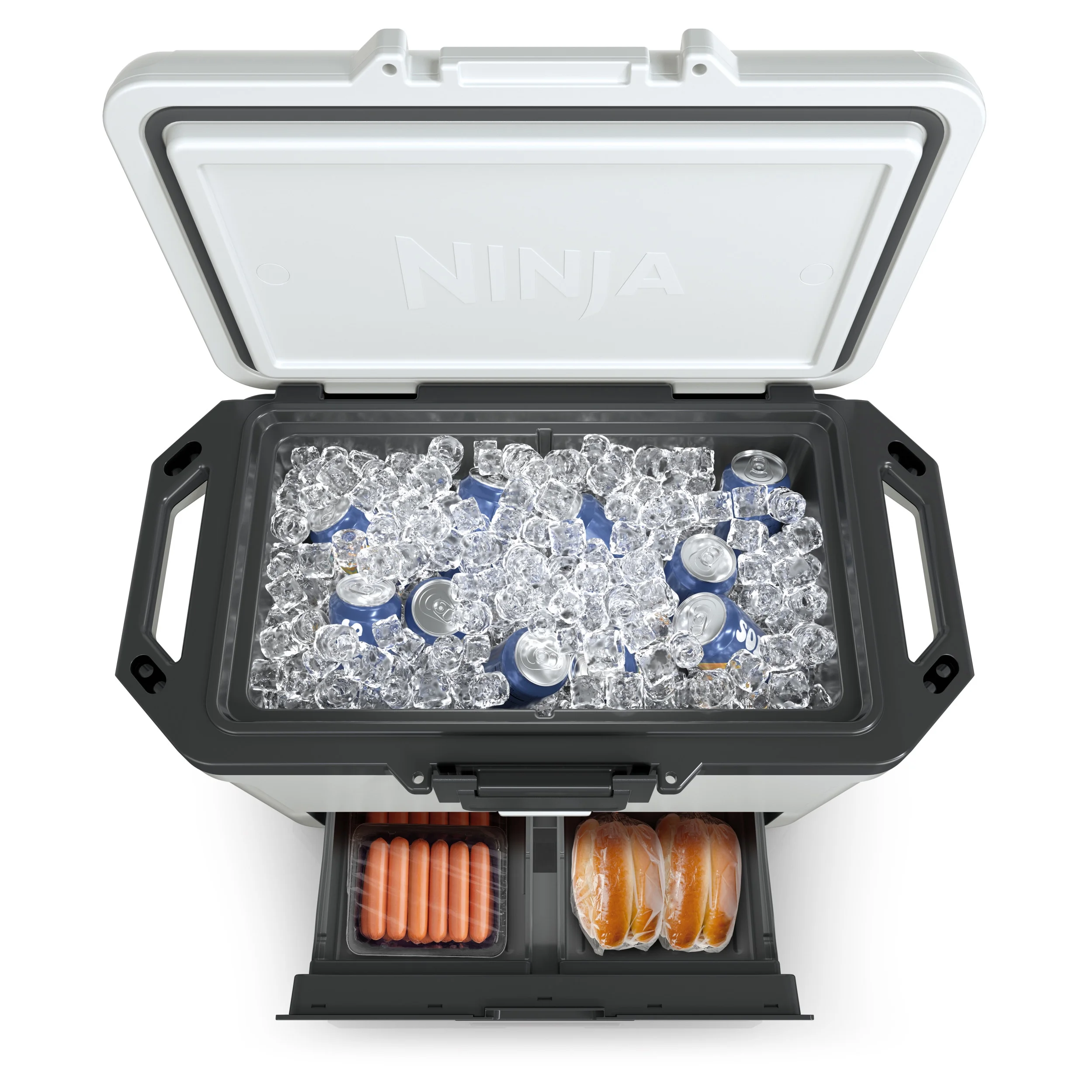 Ninja FrostVault 50qt Hard Cooler with Dry Zone, Gray, FB151GY - Image 24