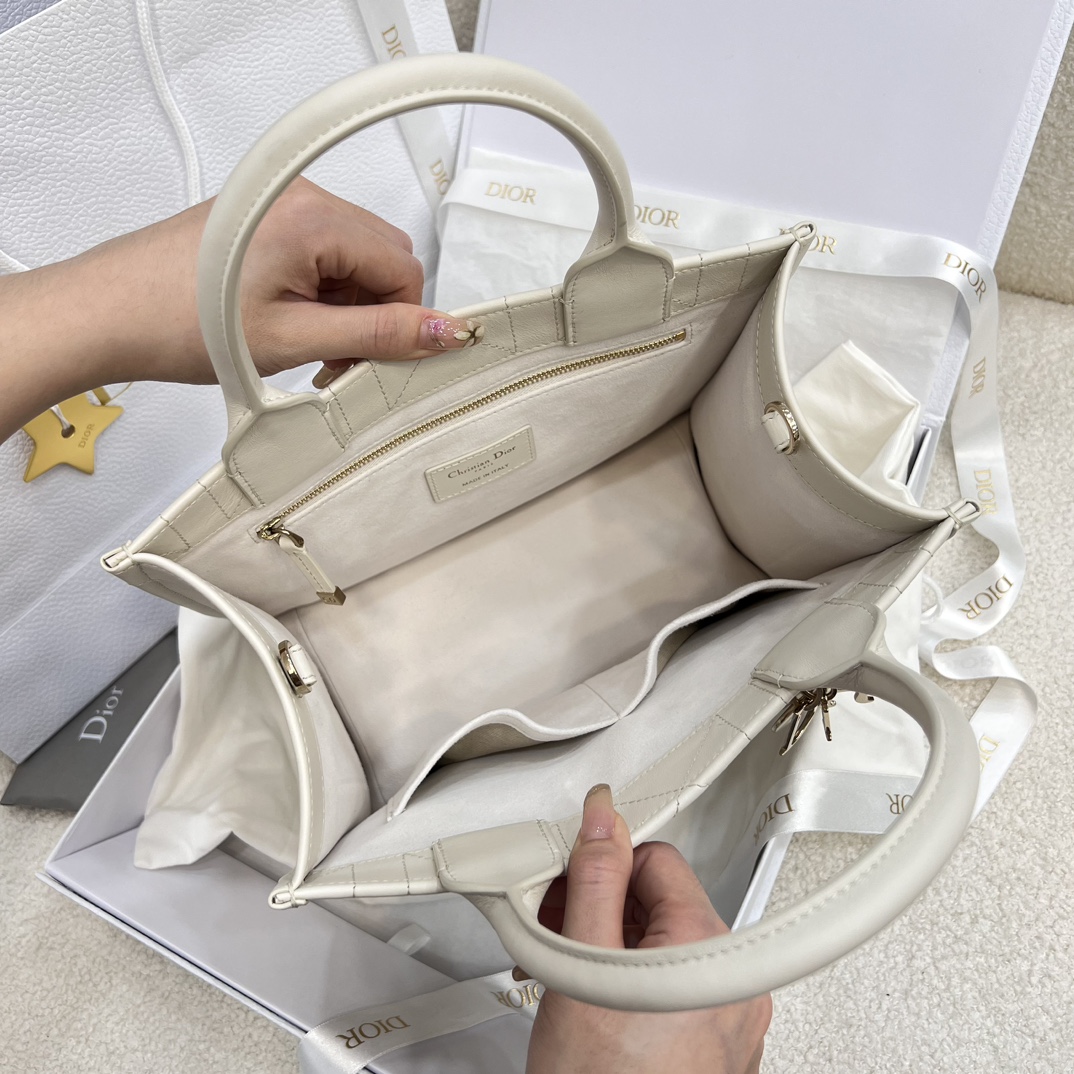 Dior Small Book Tote Bag White For Women 10,4in/26,5cm M1325OWHP_M0301:1High-quality replica