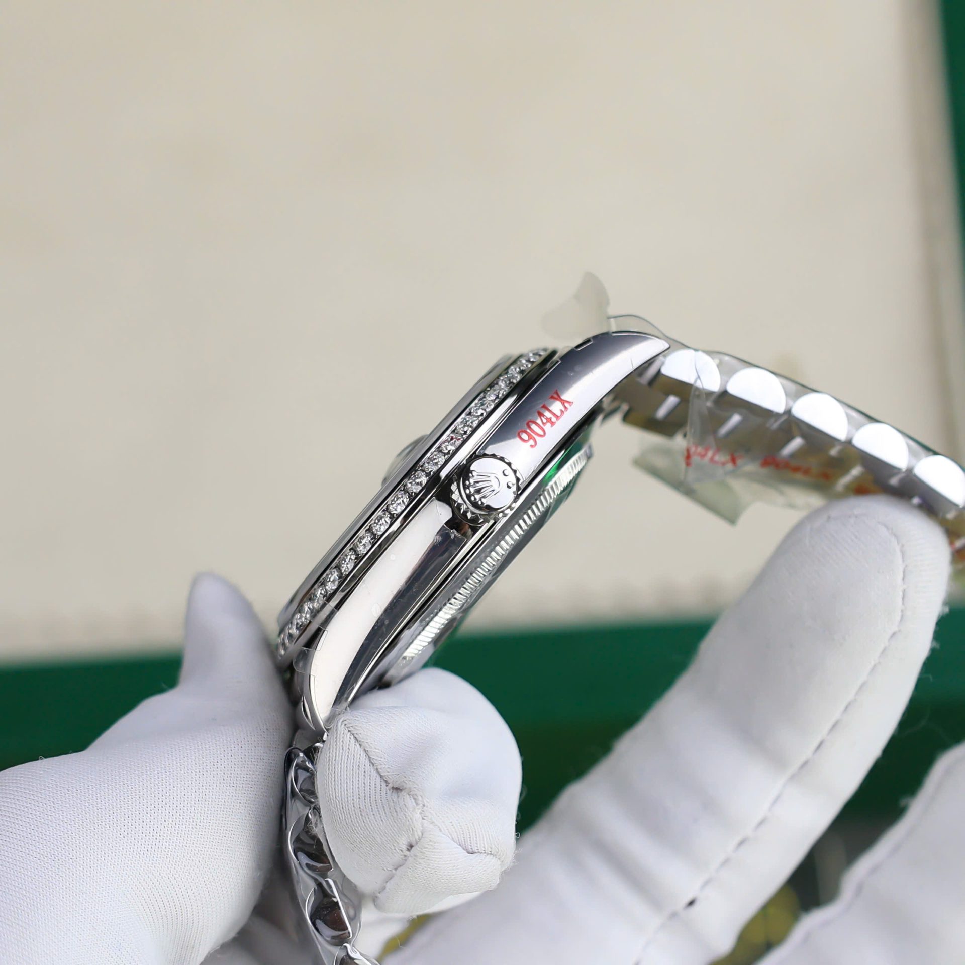 Rolex Day-Date Best Copies Watch Custom Diamonds Moissanite GM Factory 40mm - Elite Watch Atelier