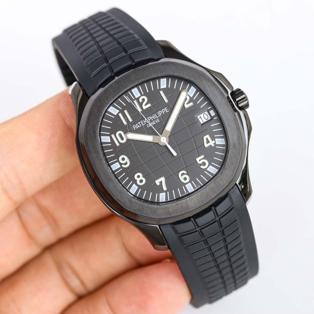 Fake Patek Philippe Replica Watch Aquanaut Limited Edition Black DLC-PVD(1:1 replica) - Top club