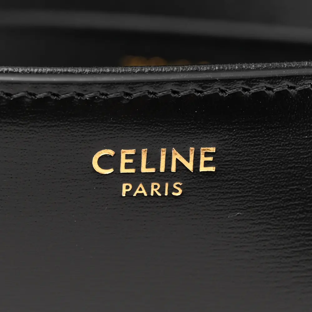 Replica Celine Black Small Triomphe Shoulder Bag with Gold Hardware1:1High-quality replica
