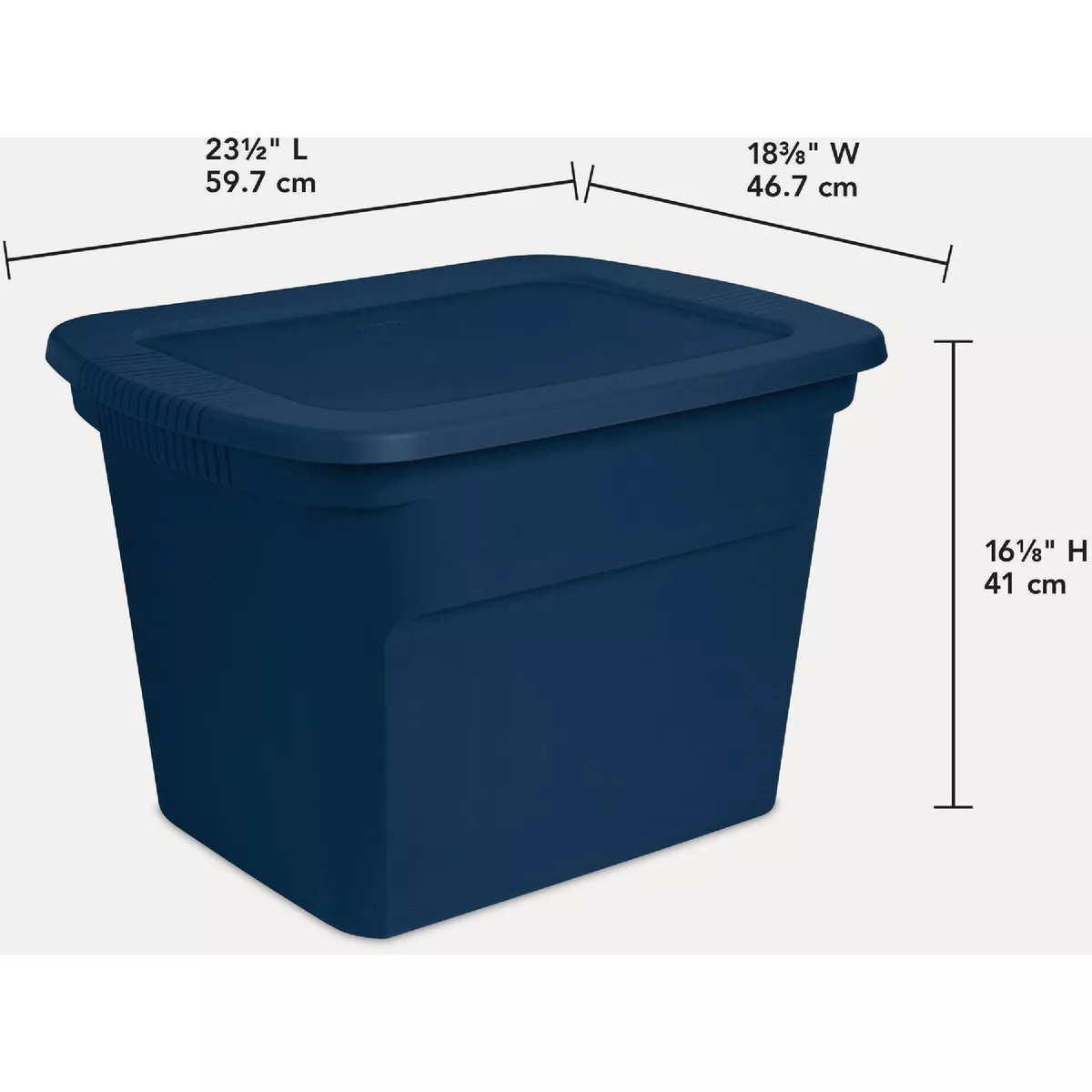 Sterilite 18 Gal./68L Marine Blue Tote