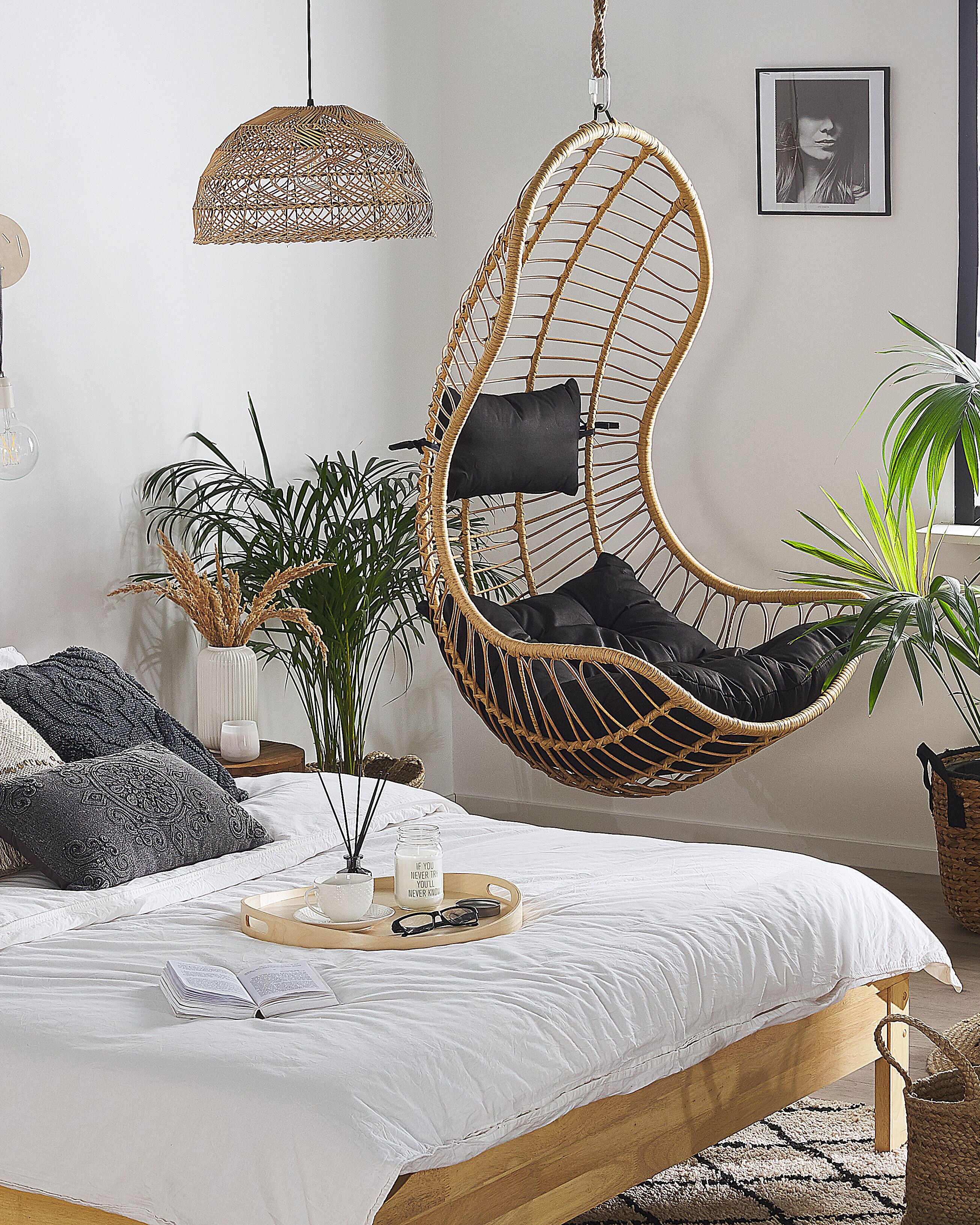 Hanging Chair PINETO PE Rattan Natural
