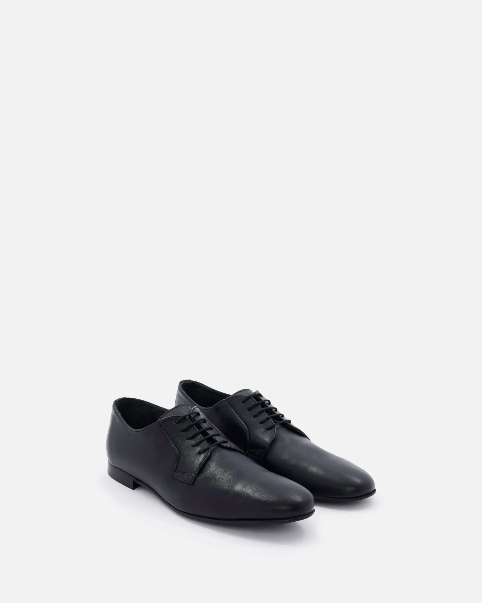 DERBIES ALMODO - En cuir noir à lacets