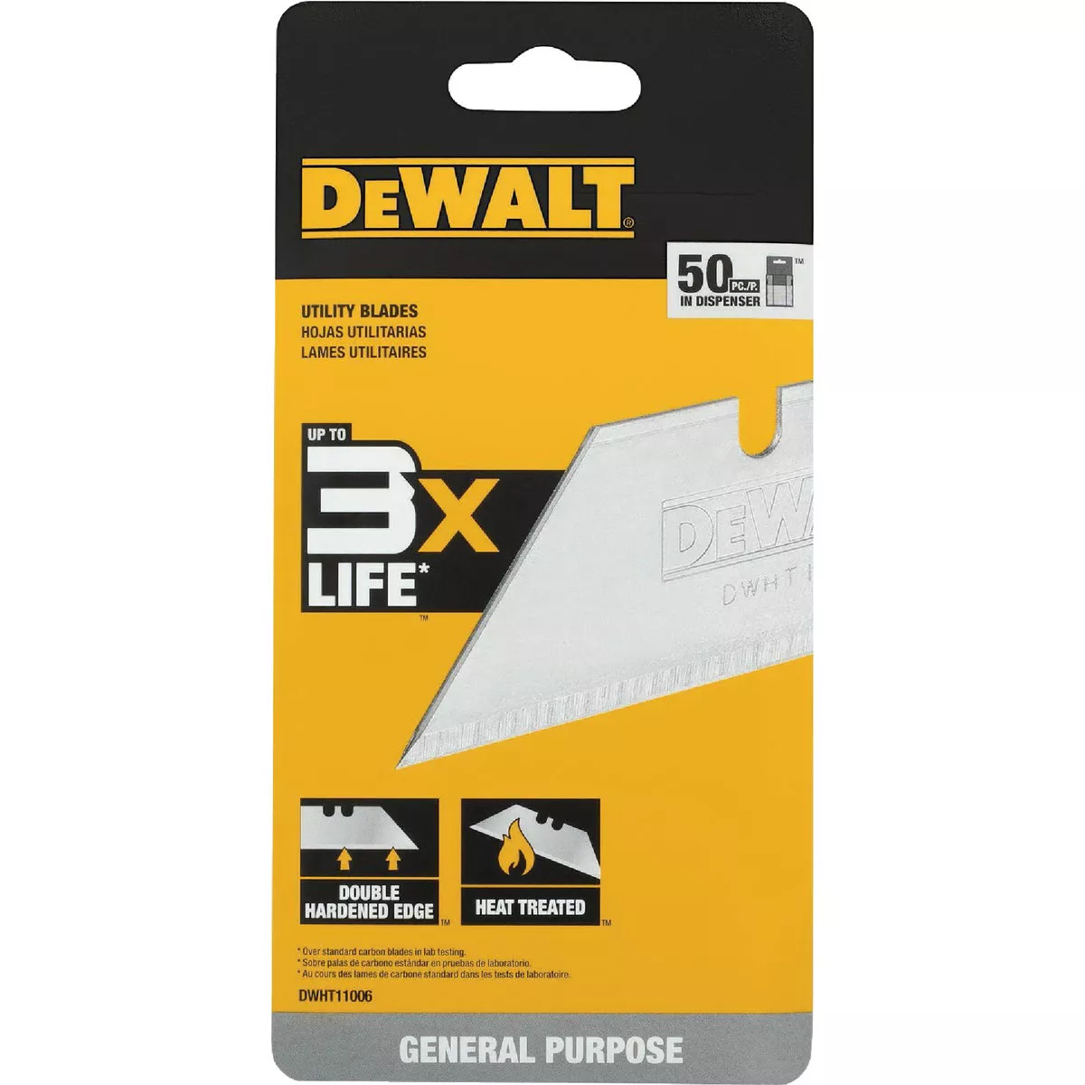 Dewalt 2-1/2 In. Bi-Metal Utility Knife Blade (50-Pack)