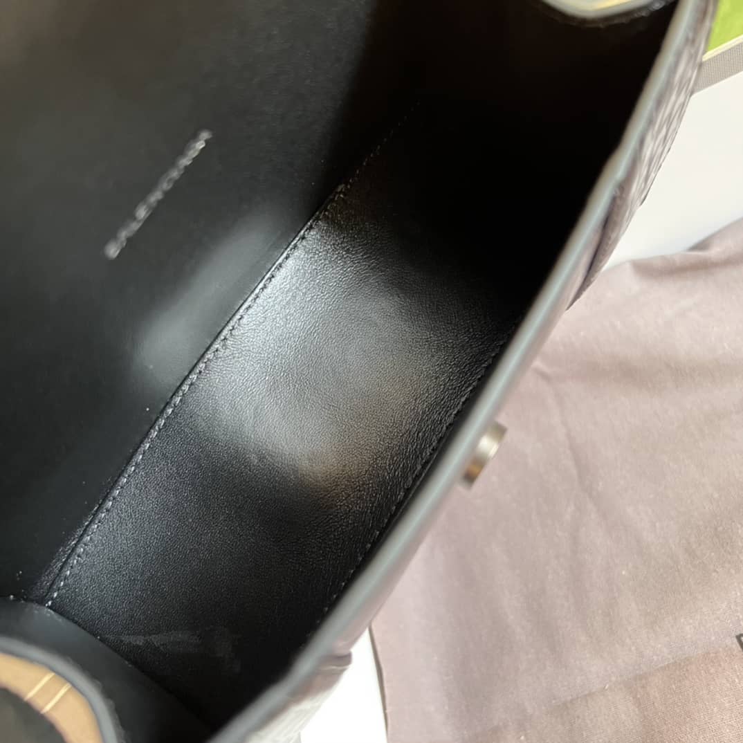 Balenciaga Hourglass Leather Top Handle Replica Bag - Replicaclubs