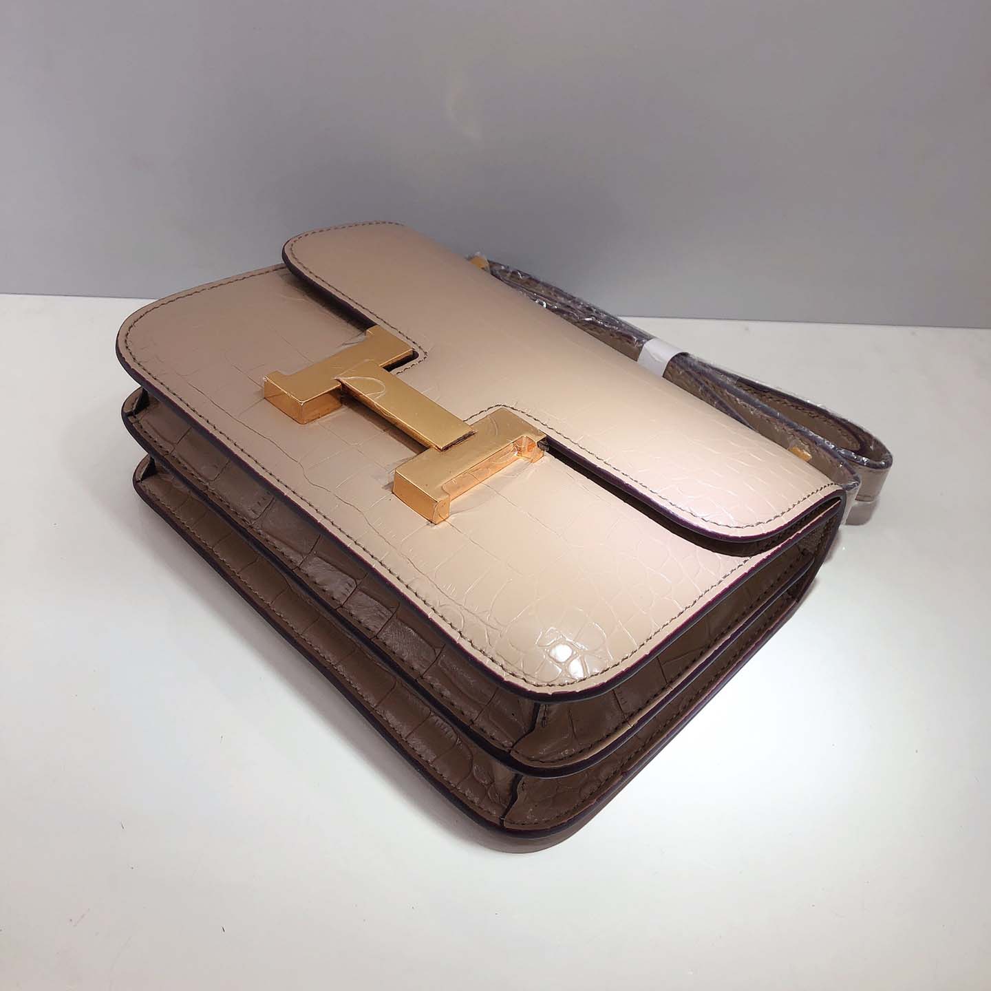 Replica Hermes Constance Crocodile Leather Pattern Cross Body Bag1:1High-quality replica