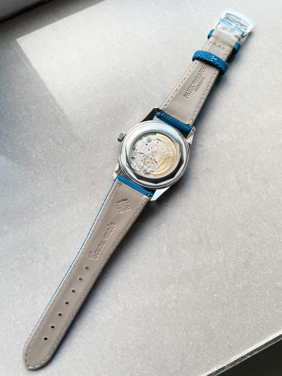 Replica PATEK PHILIPPE Calatrava 6007A-001 SS ZF 1:1 Best Edition Blue Dial on Blue Leather Strap A324CS - Top club