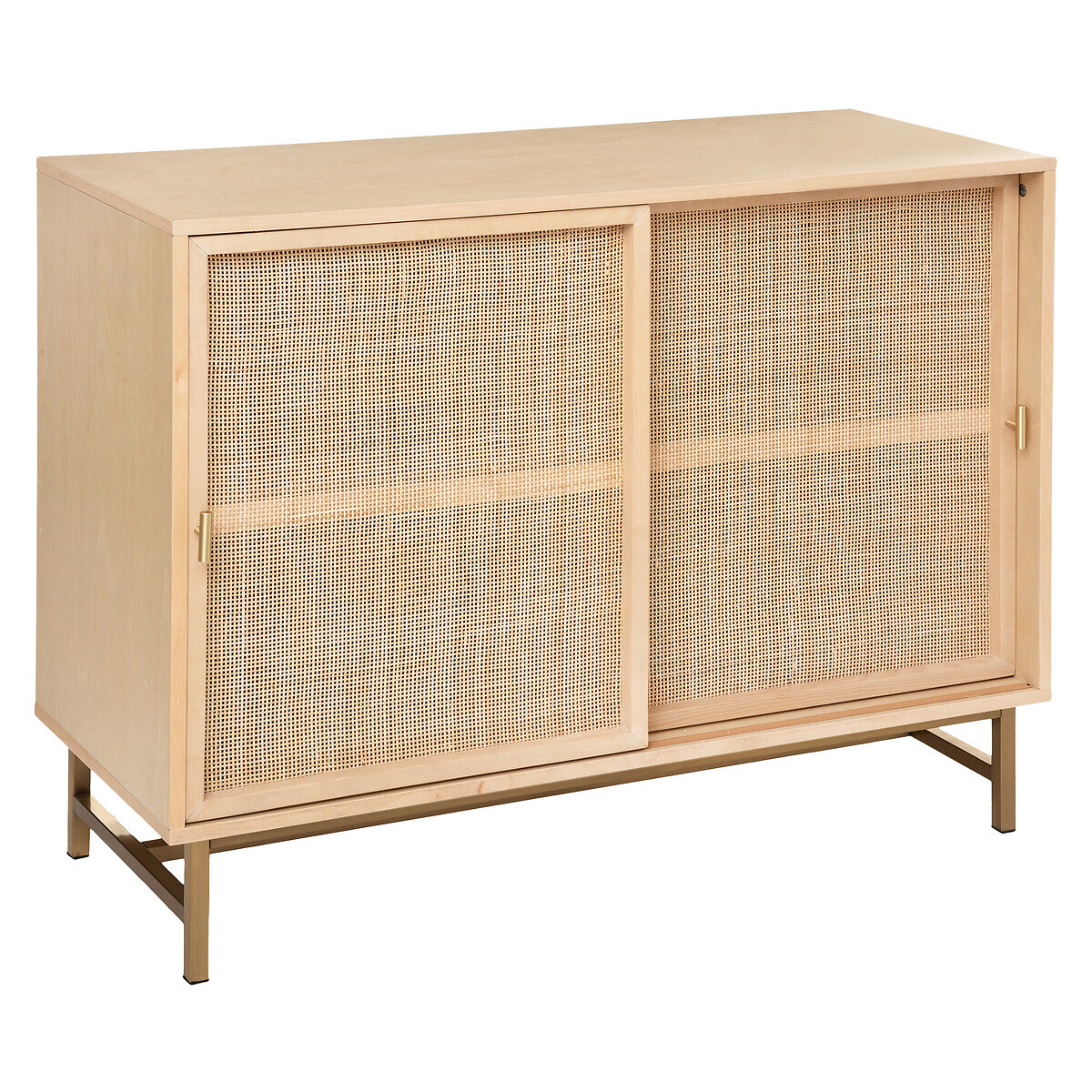 2-door Buffet "Rayo" Rattan cane, 100x79 cm