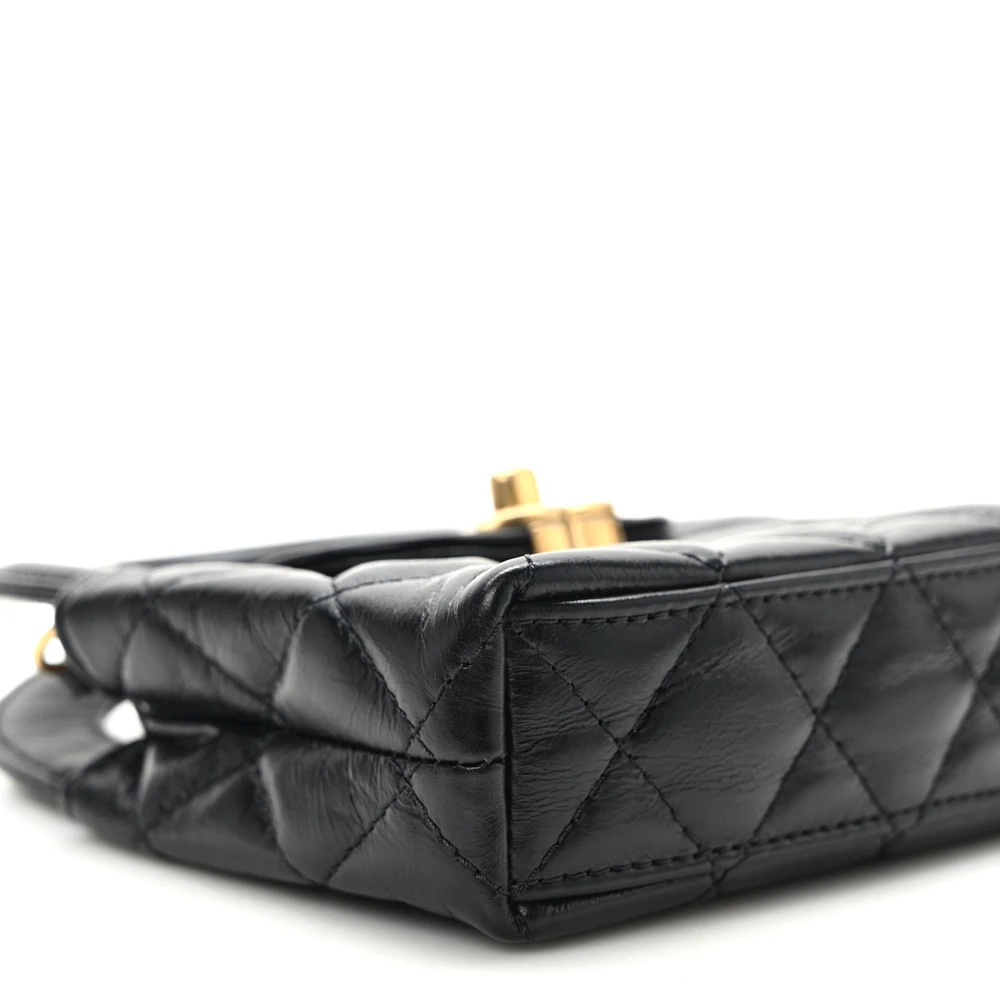 Chanel Black Quilted Calfskin Nano Shopper – Mirror Quality Replica1:1High-quality replica