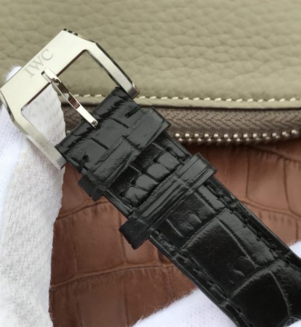 Replica IWC XF Mark XVII Black Dial Black Leather Strap A2892 - Top club