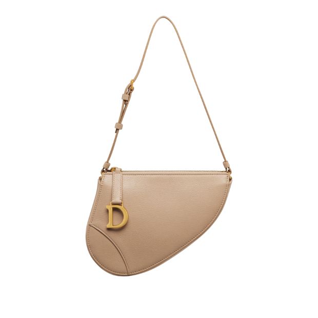 Christian Dior Saddle Rodeo Pouch Biscuit For Women S5909CCEH_M55U – 20 Cm/ 8 Inches