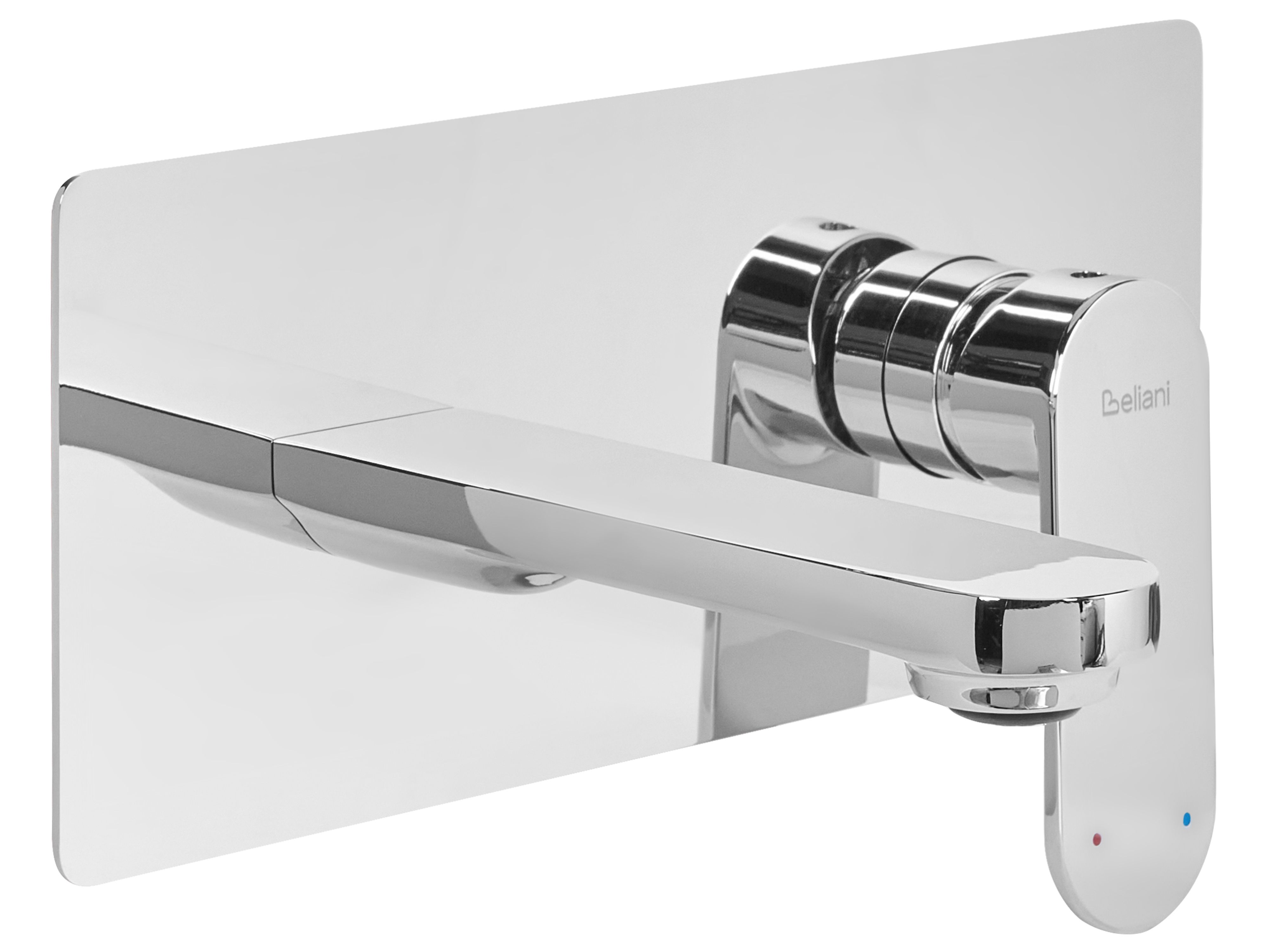 Wall Mounted Basin Mixer Tap CHUNGARA Brass Silver