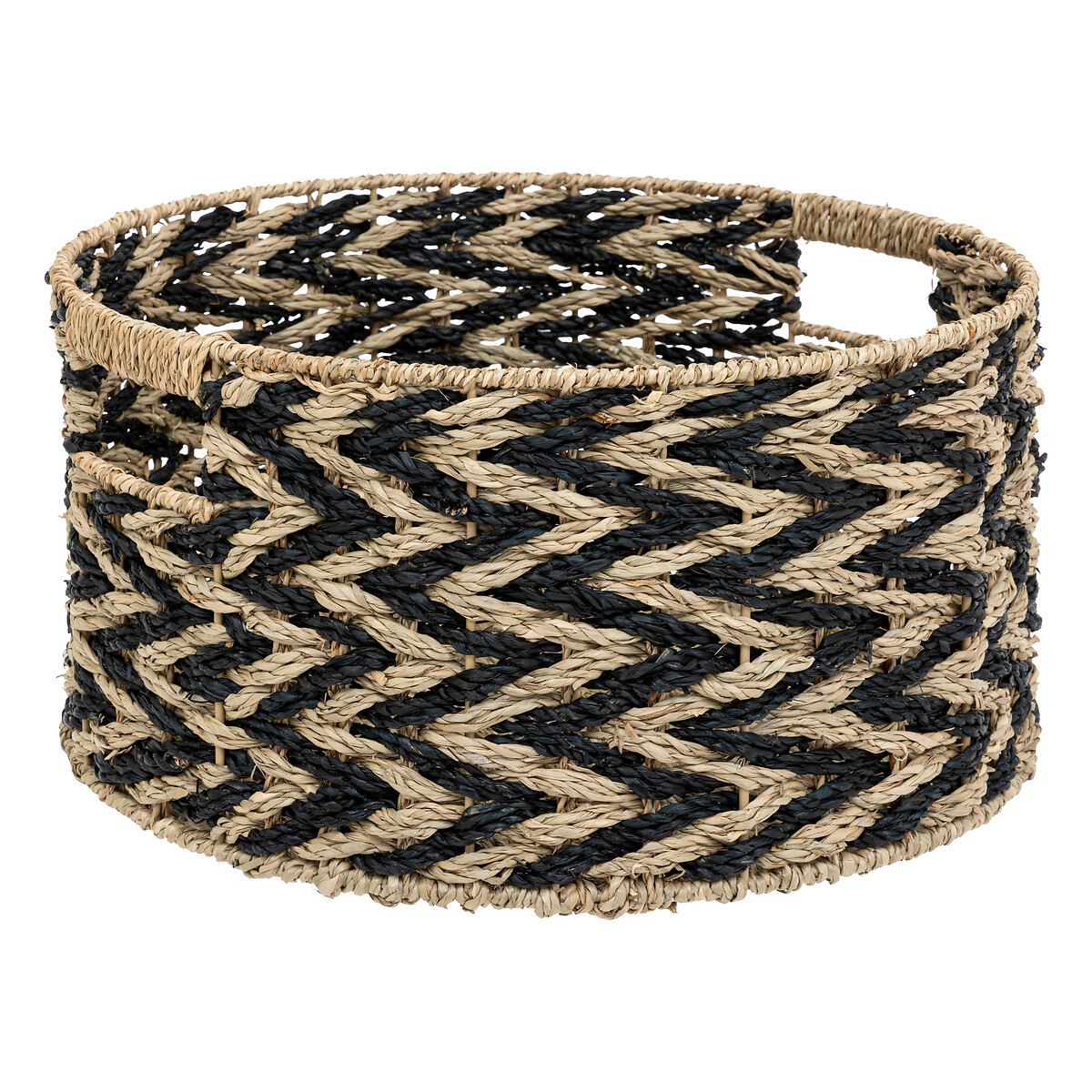 Set of 3 "Angie" baskets Reed, D.24 /30/38 cm