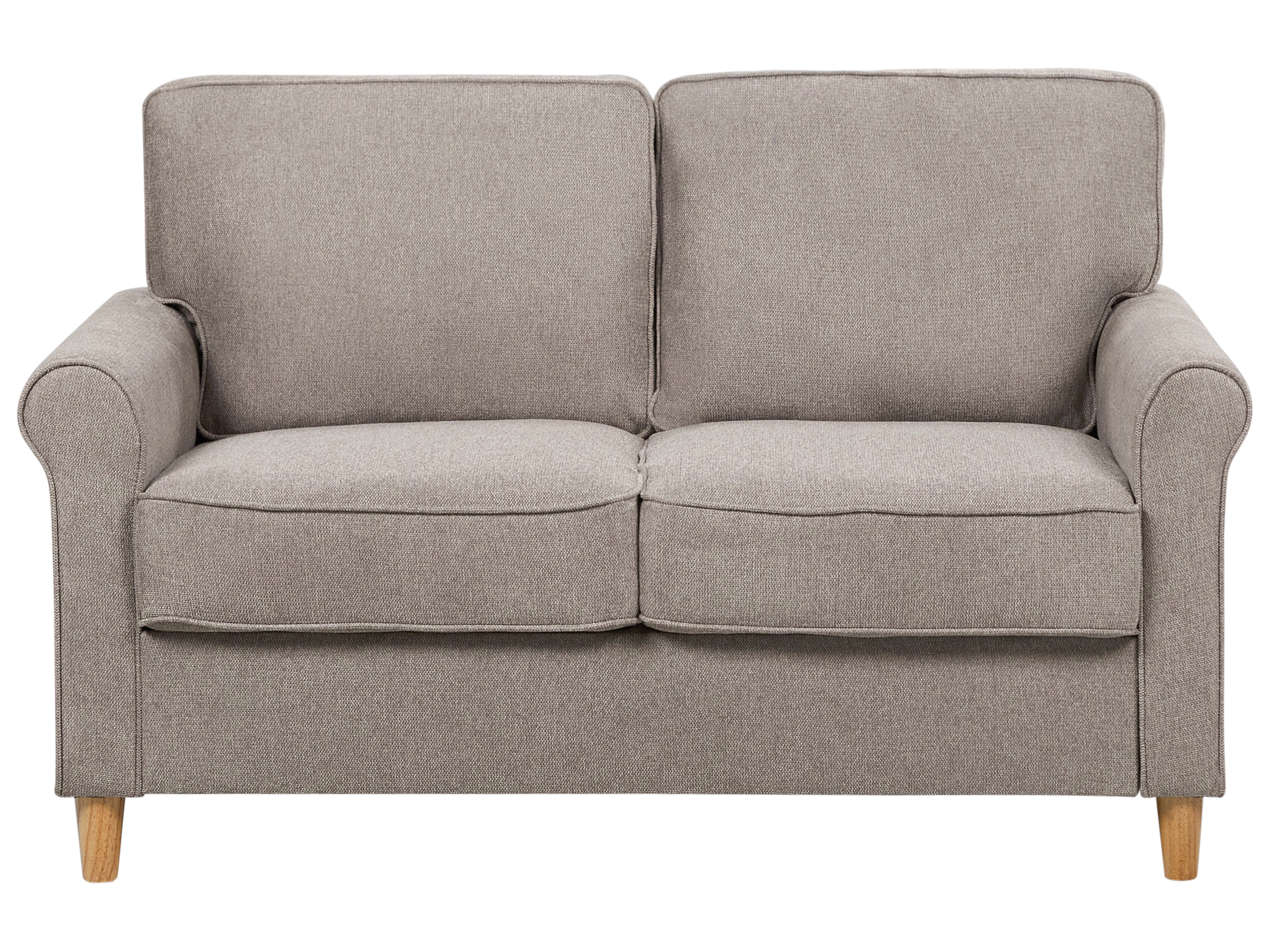 Sofa 2 Seater RONNEBY Fabric Light Brown