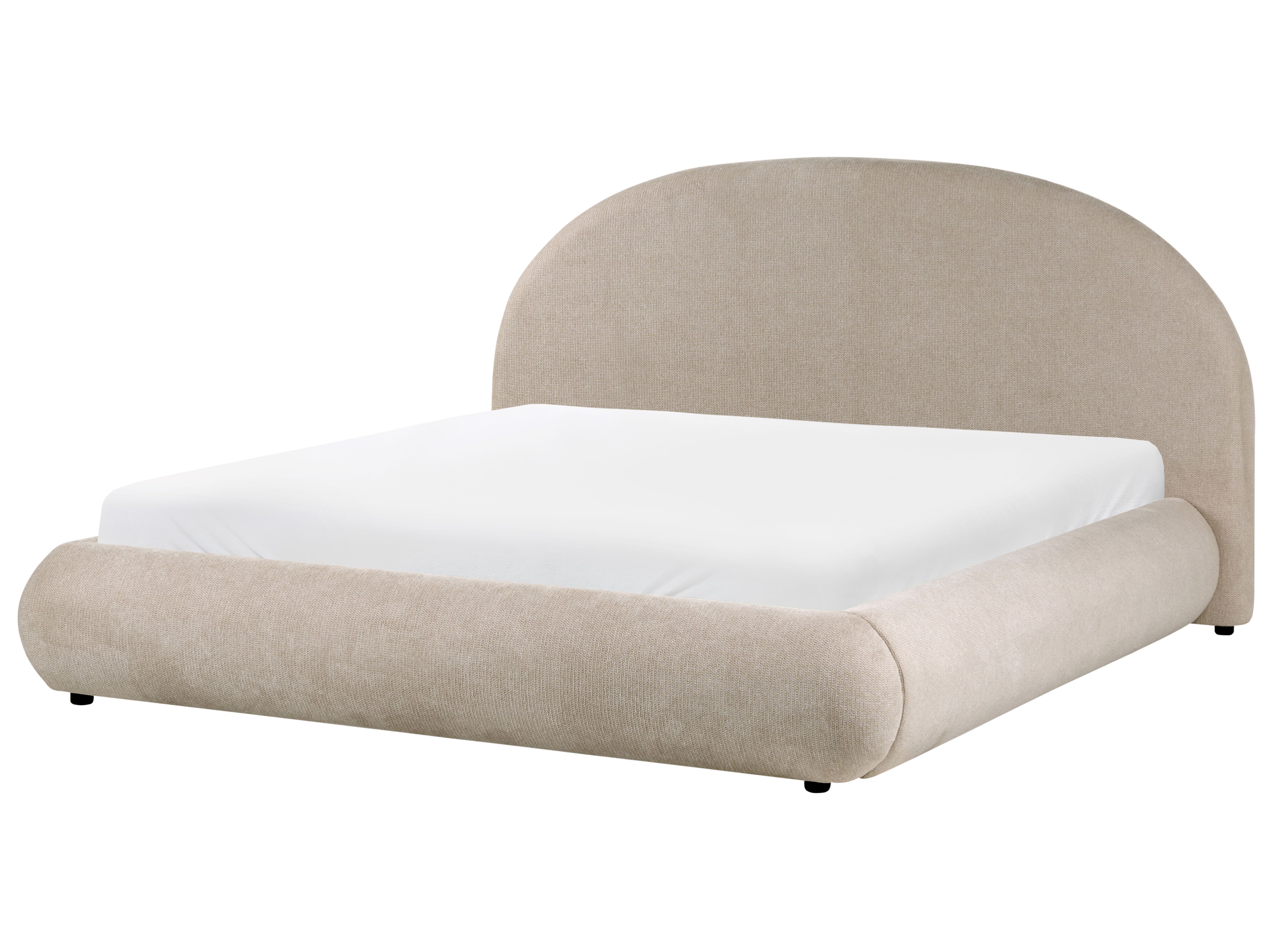 Ottoman Bed Fabric GRASSE 180 x 200 cm (EU Super King) Taupe
