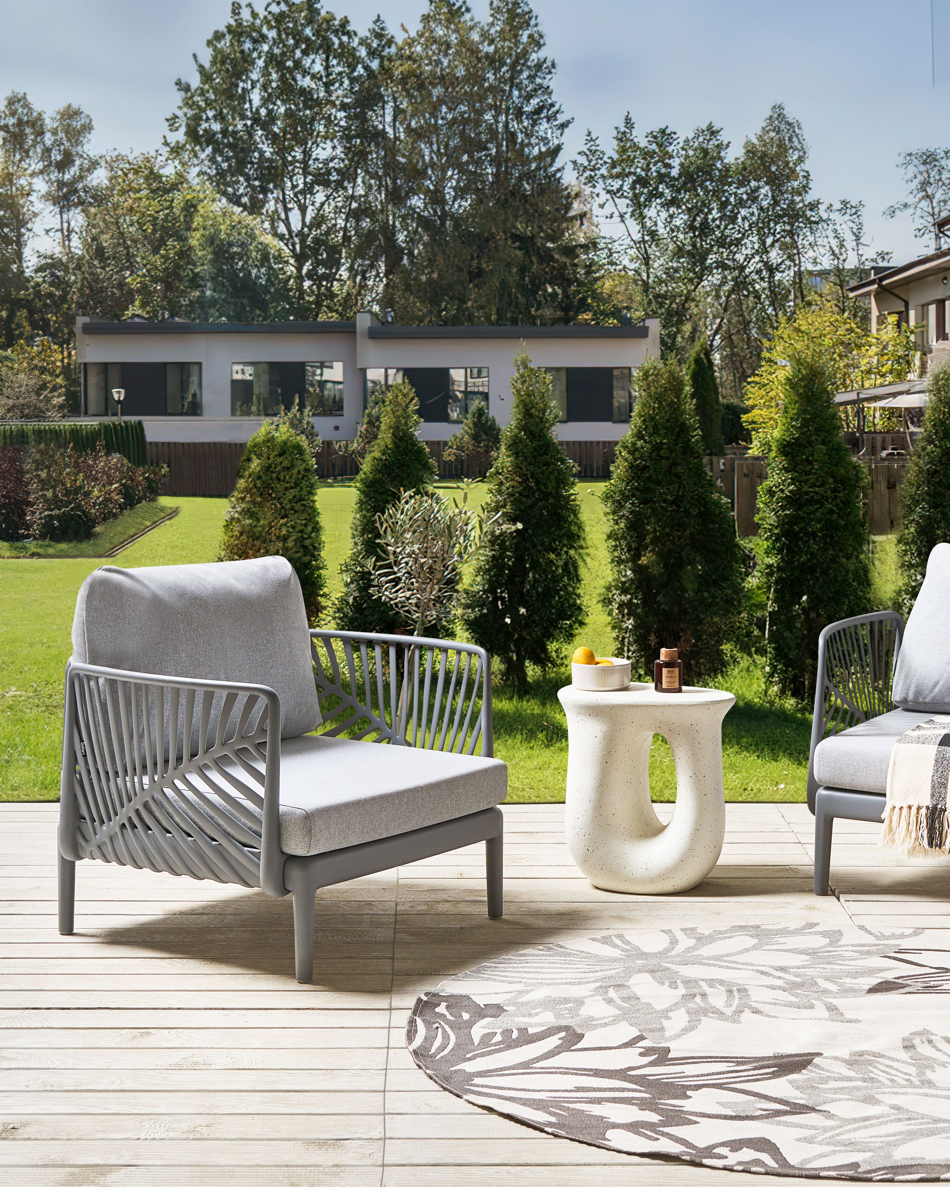 Garden Armchair SATURNIA Grey