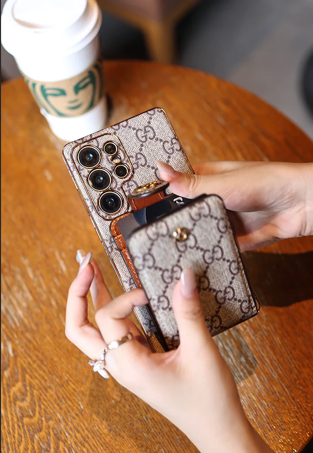 Advanced Leather Samsung Phone Case with Wallet and Strap. - Wholesale & Influencer