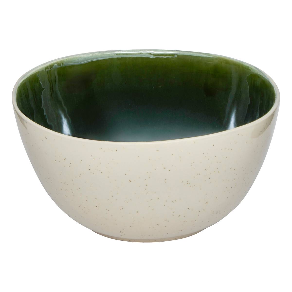 "Wonja" Salad Bowl Earthenware, D.26.2 cm, Green
