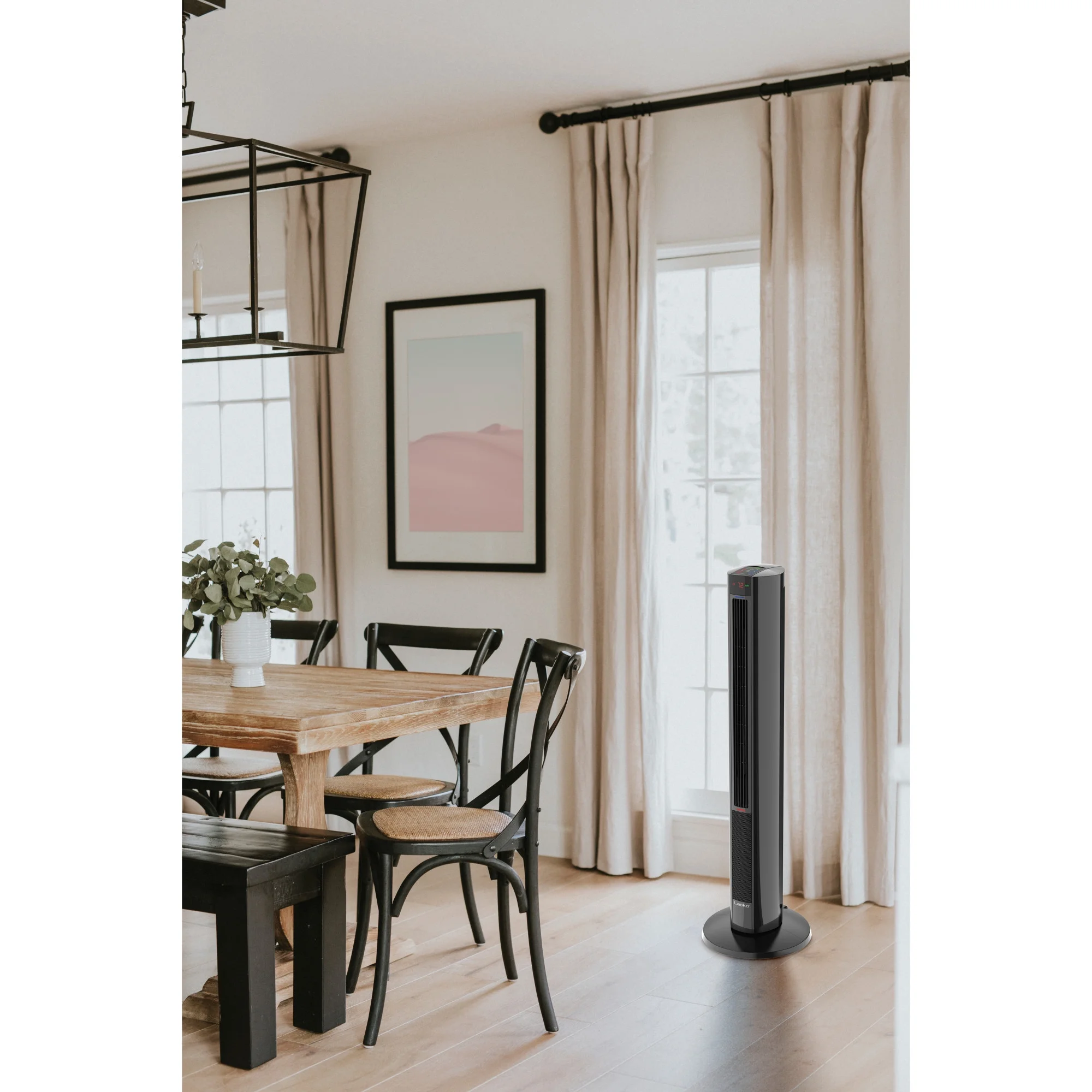 Lasko 42" 1500W All Season Tower Fan & Space Heater with Timer and Remote, White, FH500 - Image 31