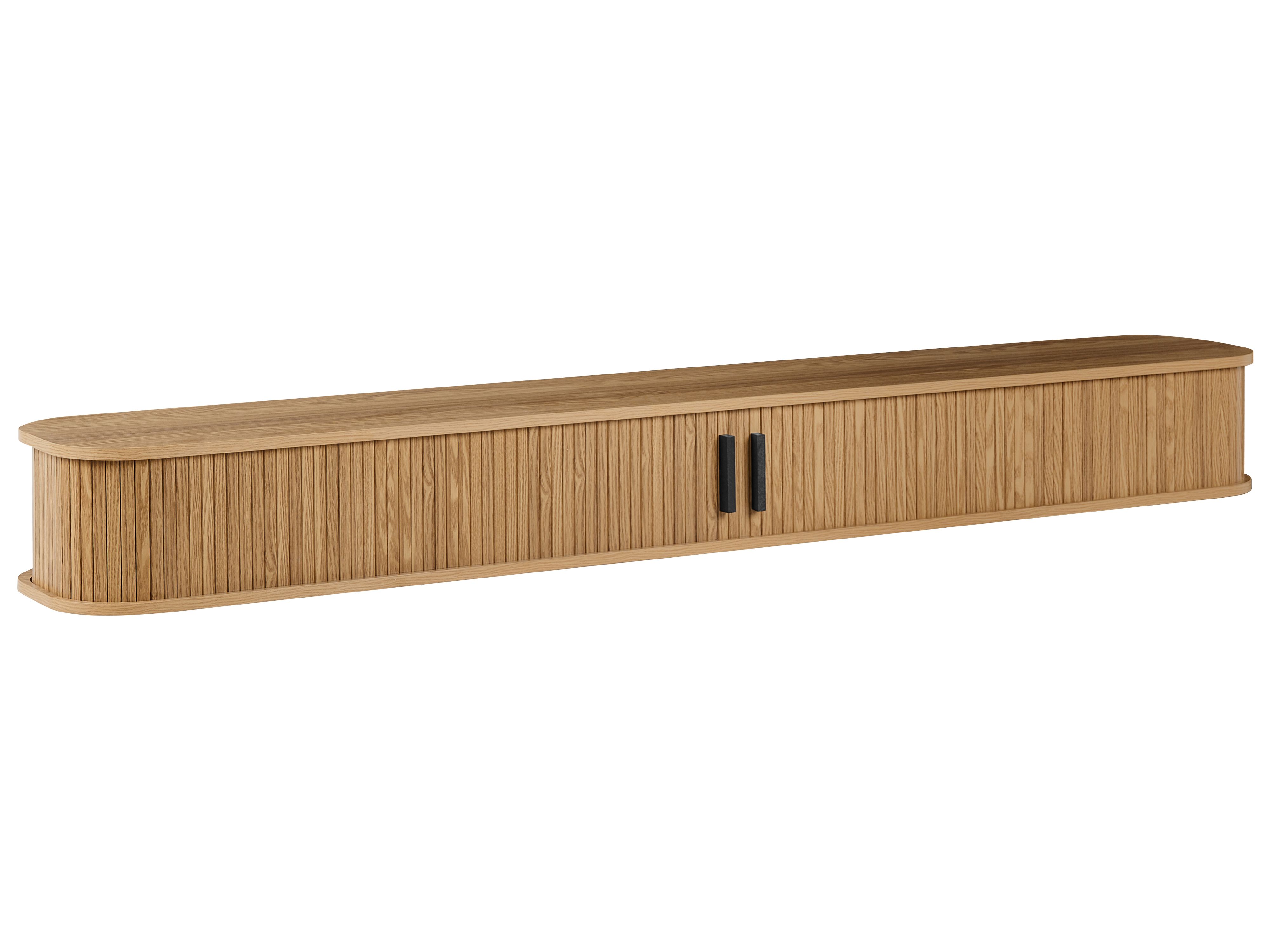 Wall Mounted TV Stand BRADLEY Brown