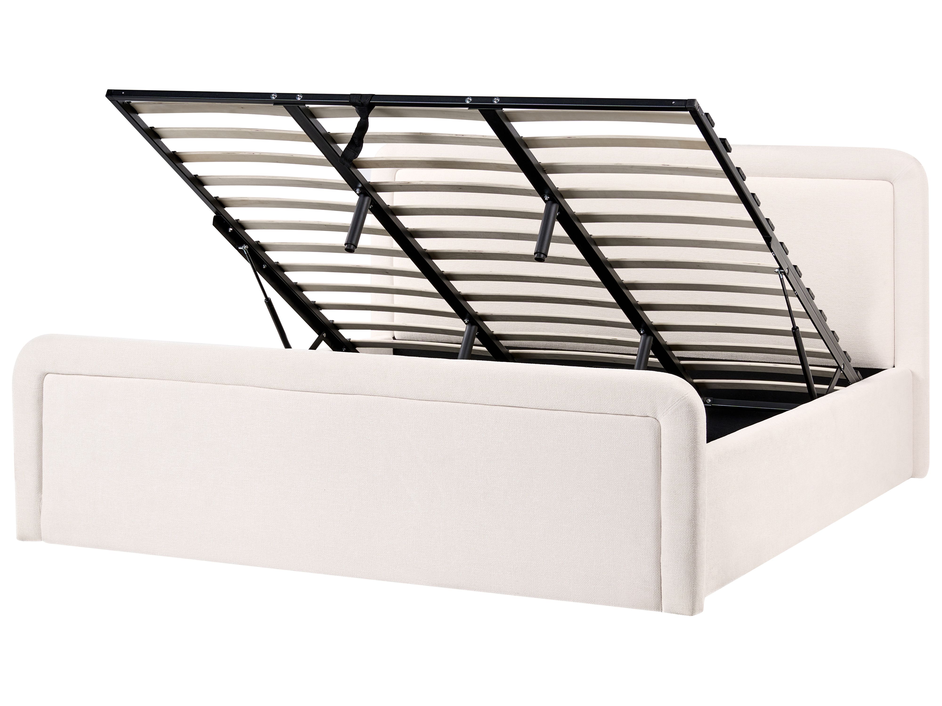 Ottoman Bed Fabric VIVIERS 180 x 200 cm (EU Super King) Off-White