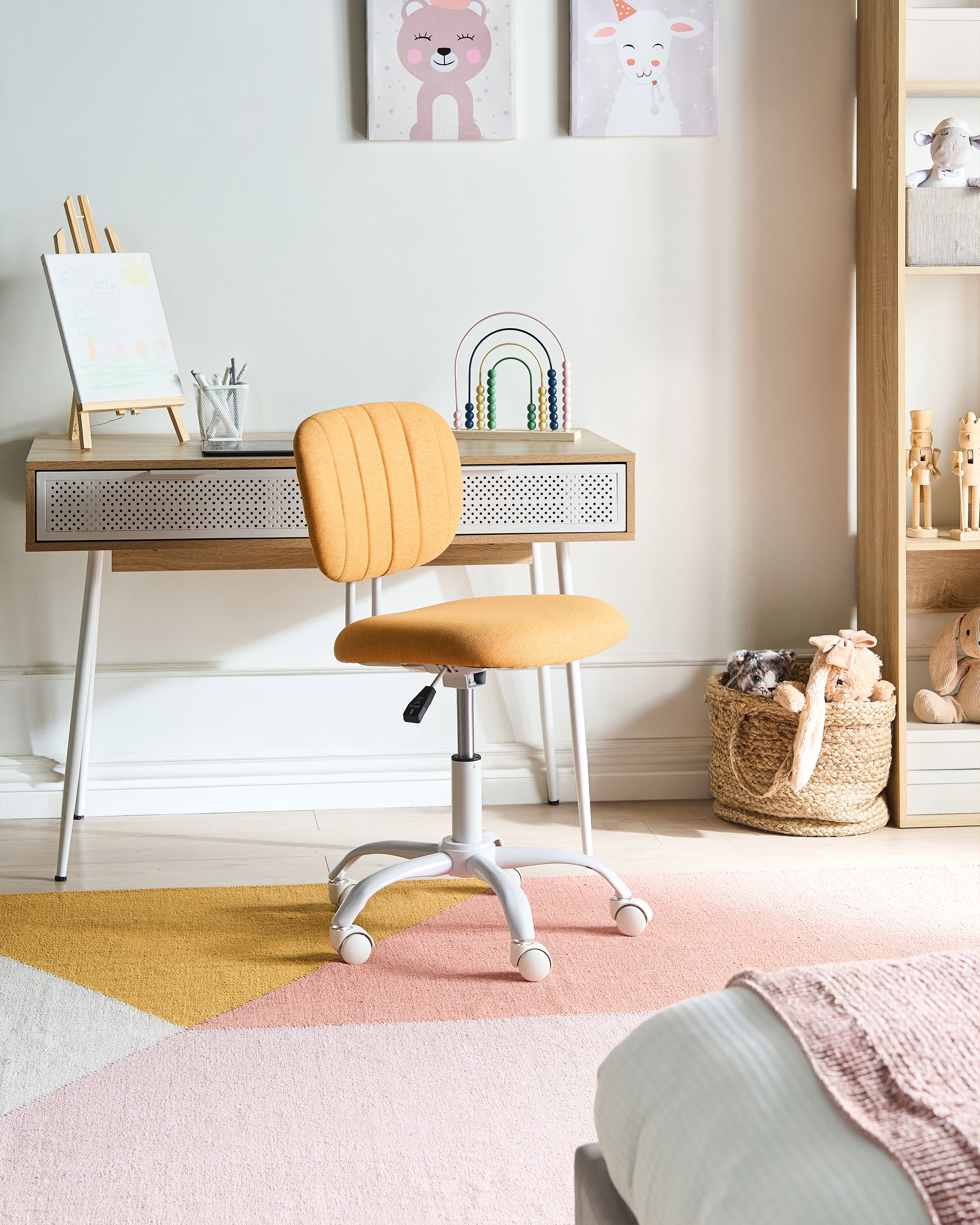 Desk Chair BUBBLY Fabric Orange